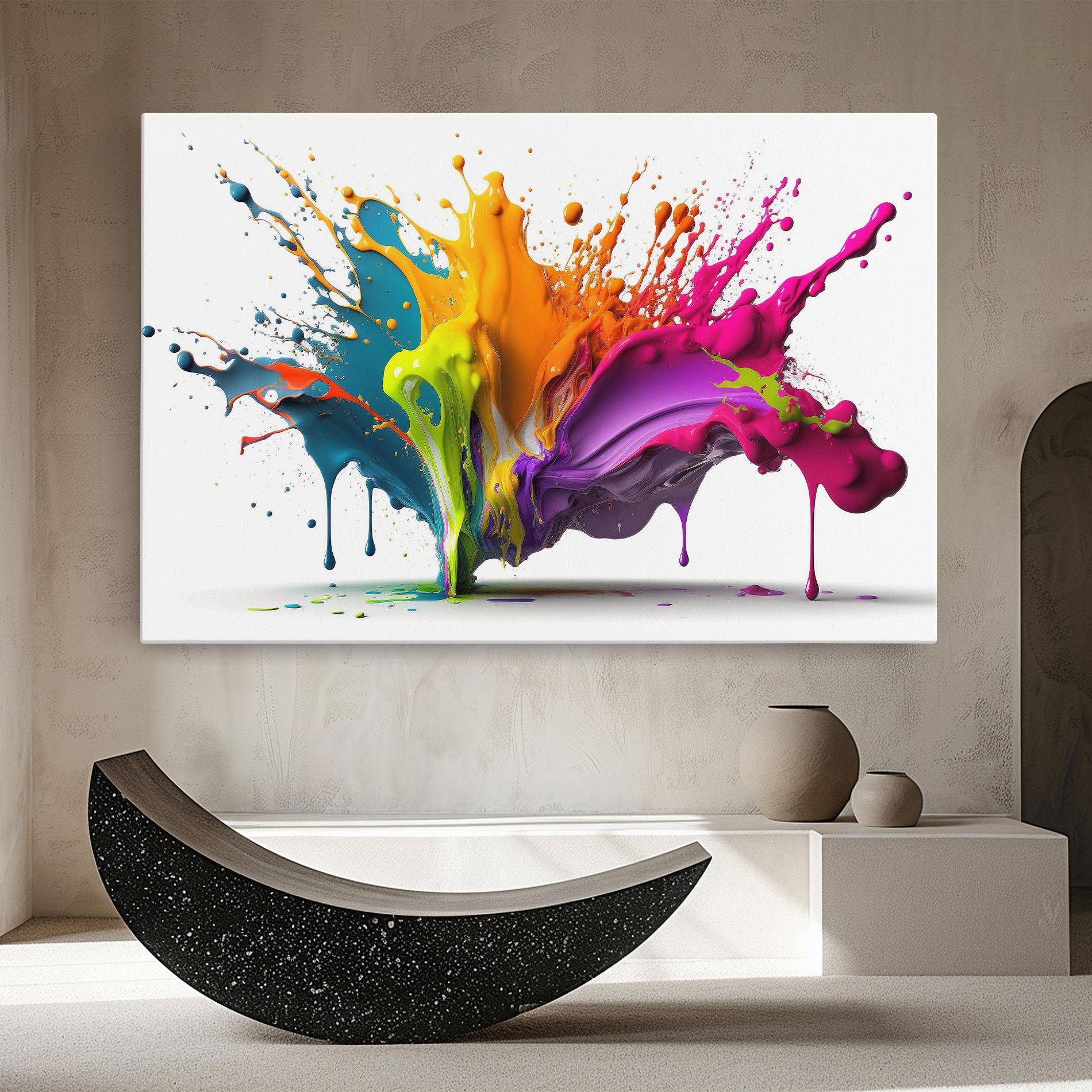 Tablou Canvas Exploding Mixed Liquid mockup 8