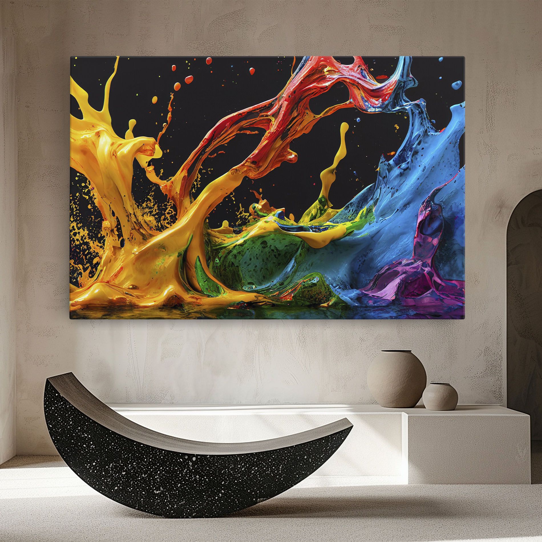 Floating Yellow Splay mockup 8