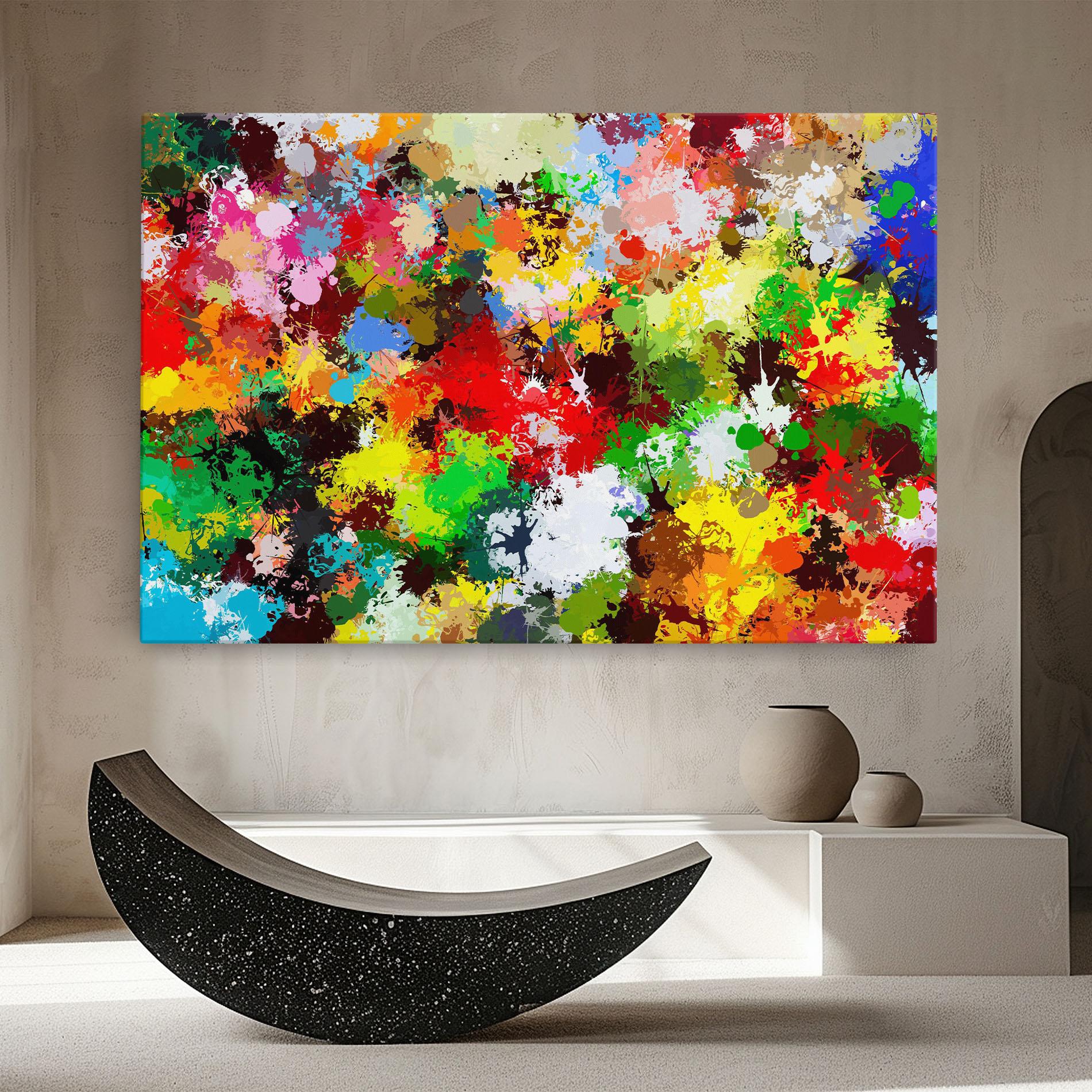 Tablou Canvas Flowers Shaped Stains mockup 8