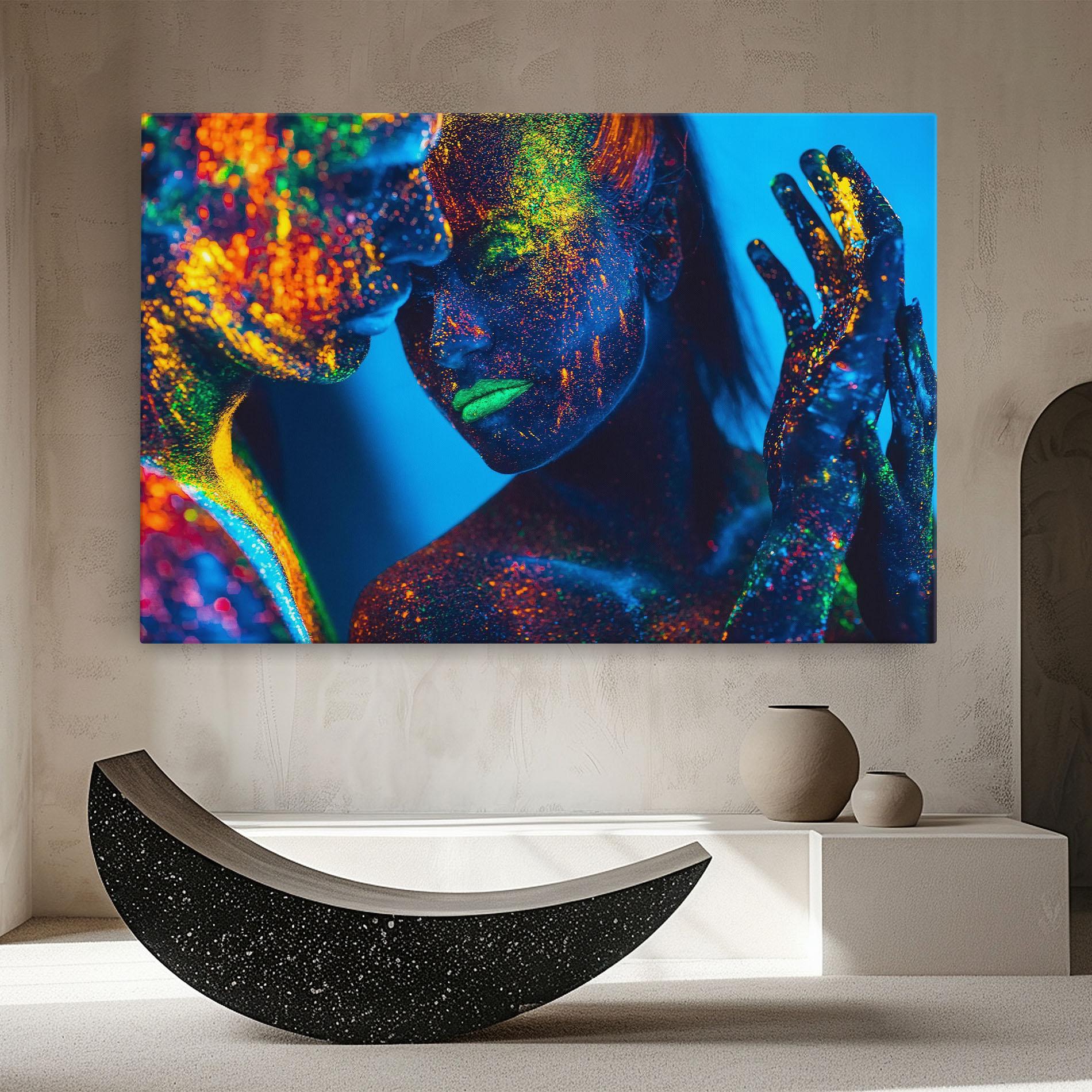Tablou Canvas Fluorescent Couple mockup 8