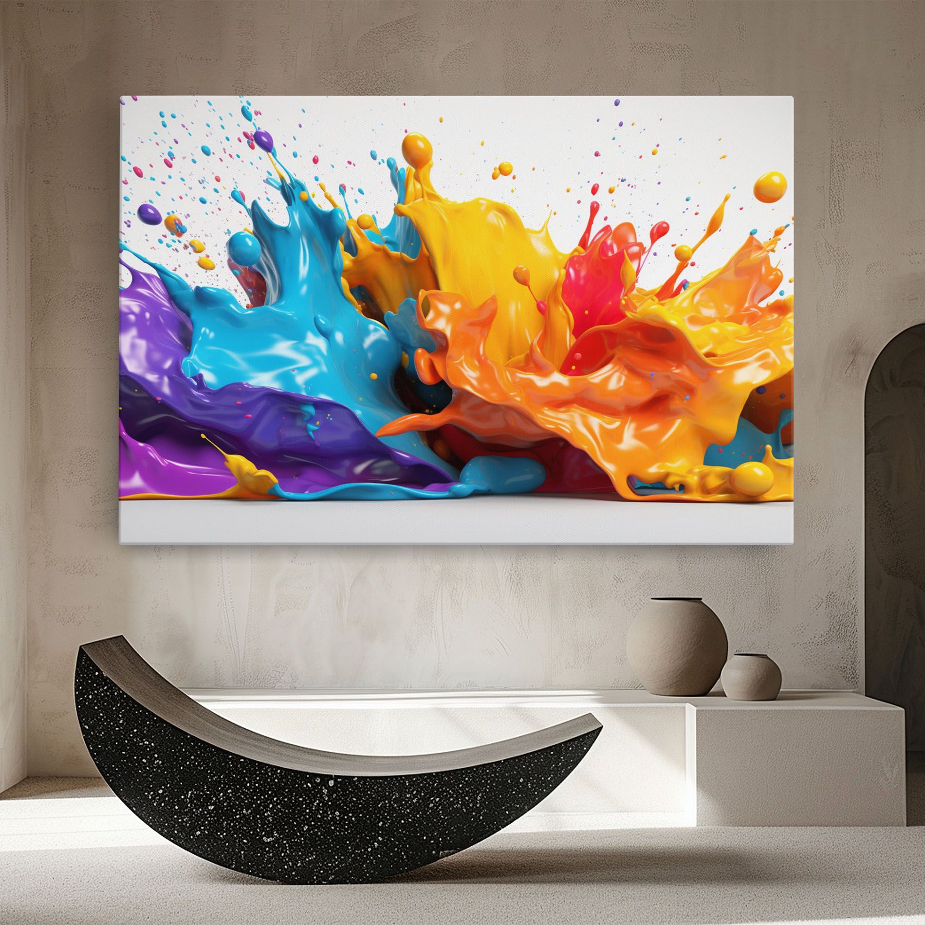 Yellow Blue Splash mockup 8