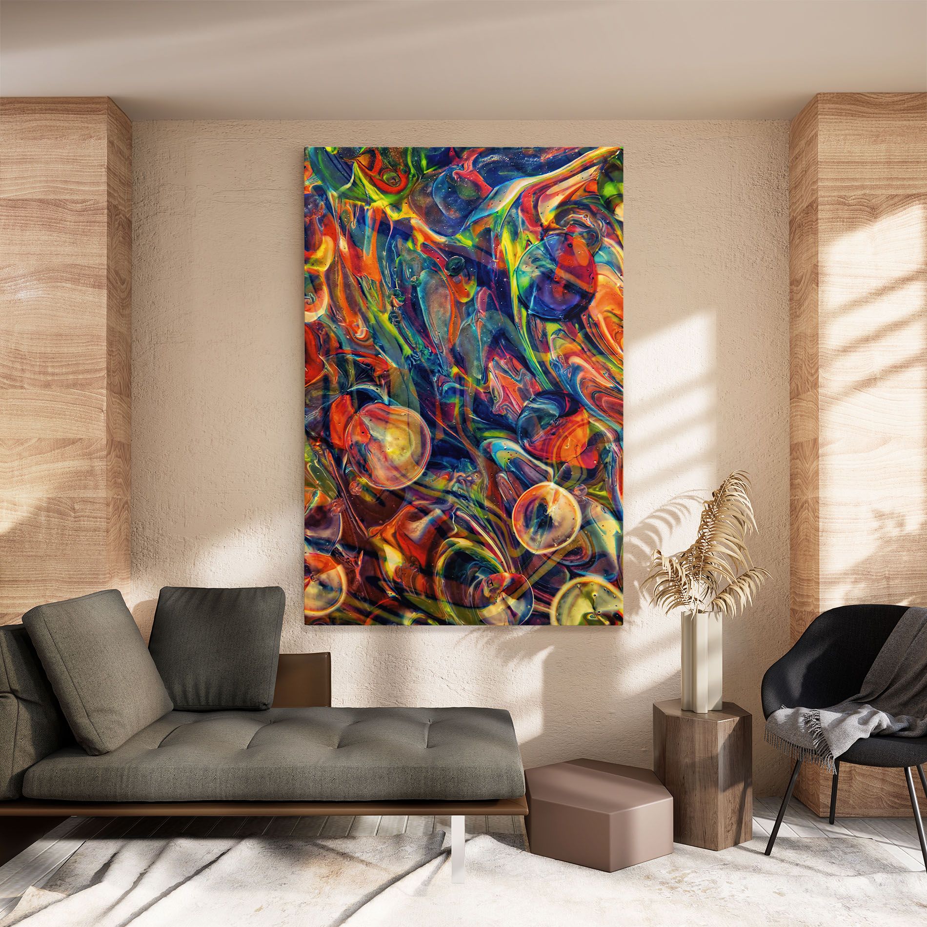 Abstract Glass mockup 8