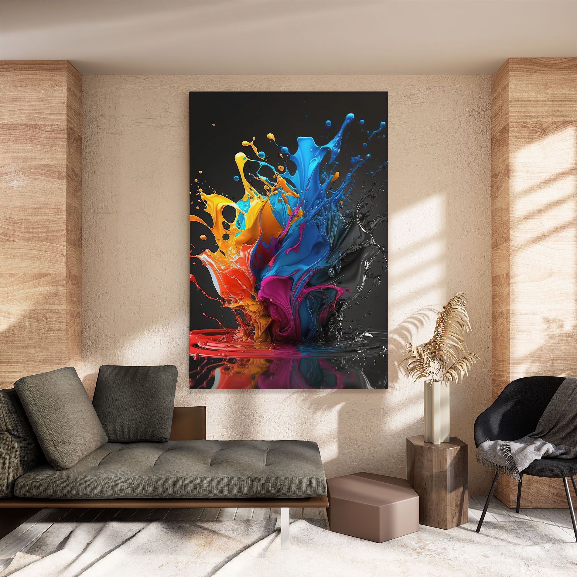 Black Blue Splash mockup 8