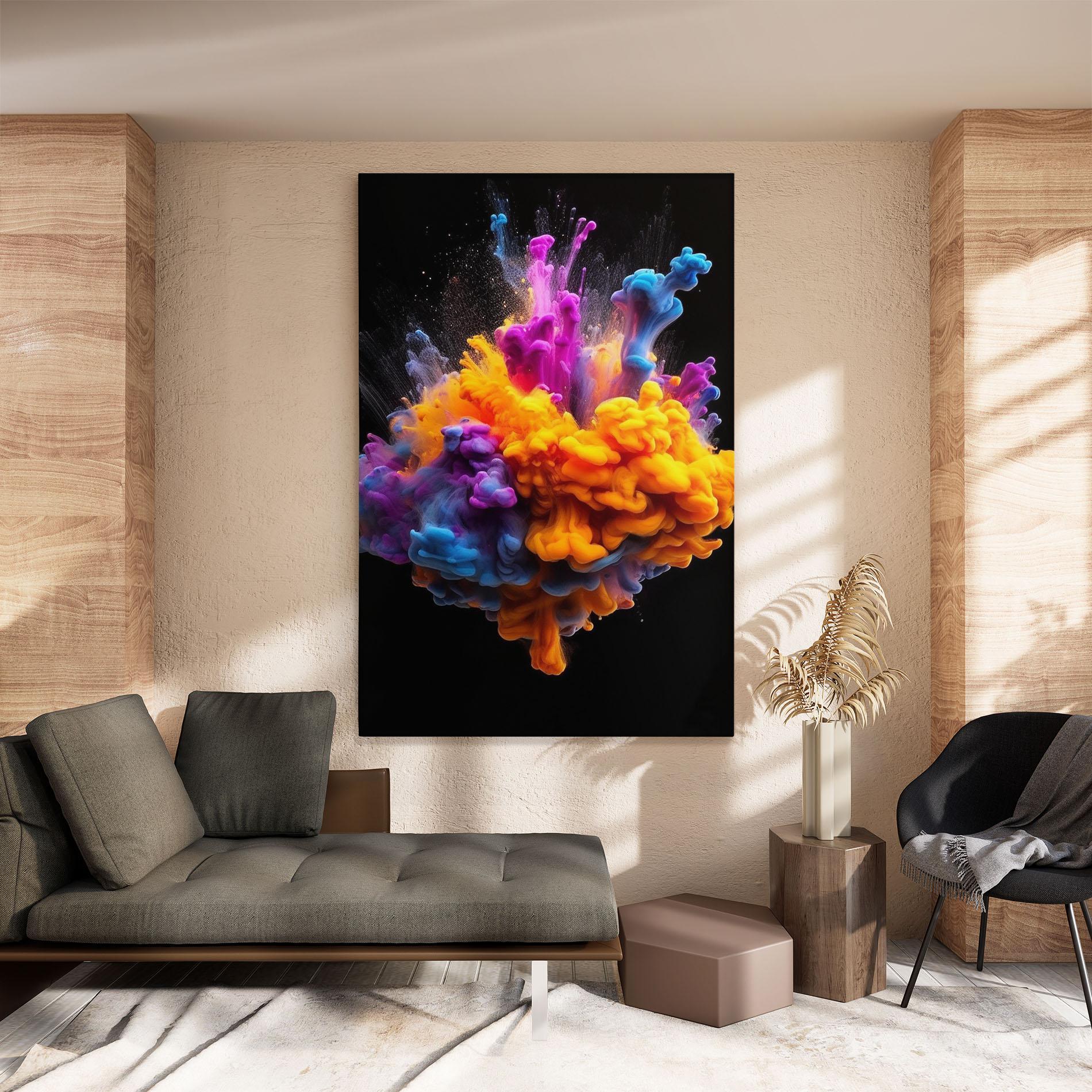Tablou Canvas Colorful Cloud Liquid mockup 8