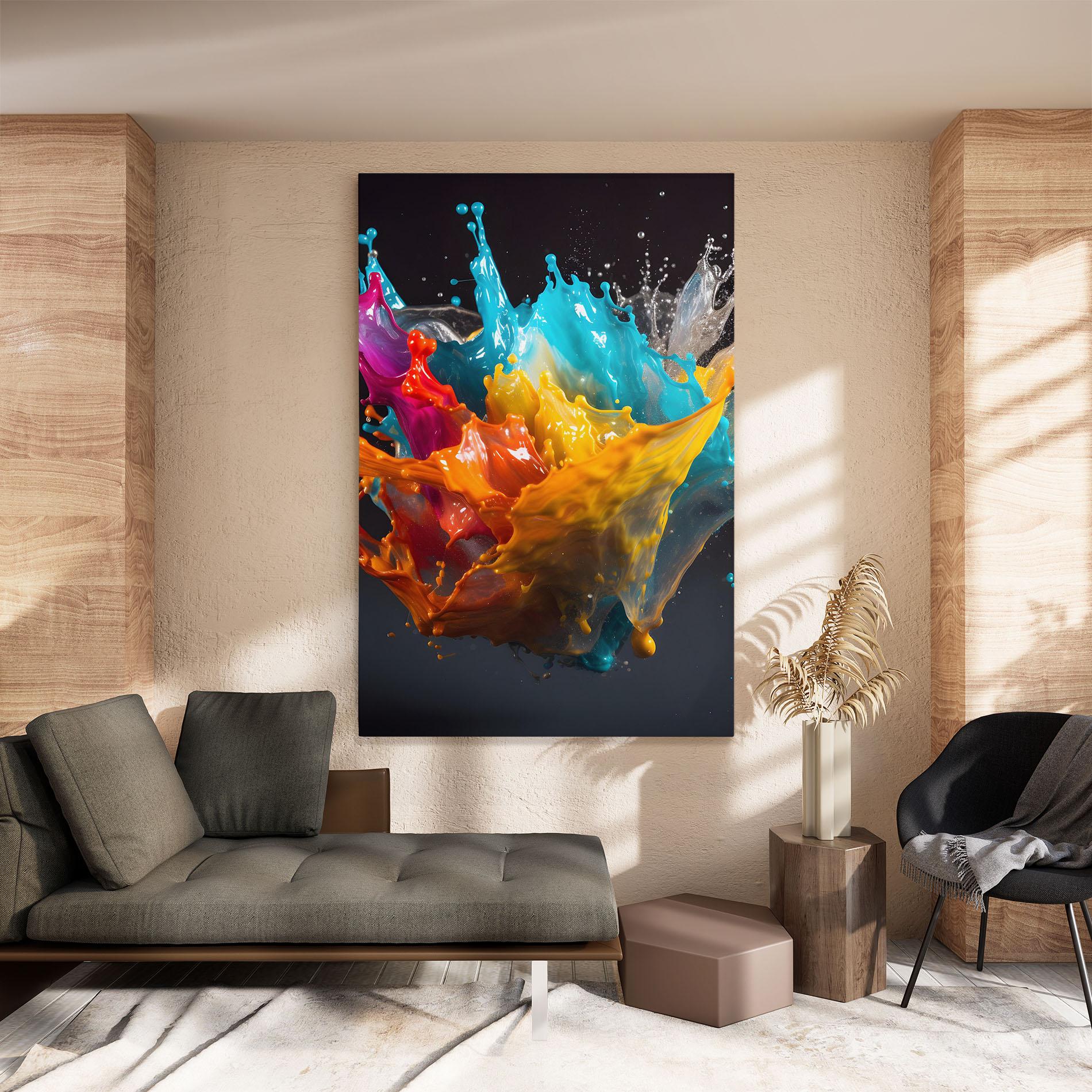 Tablou Canvas Colorful Splash Floating mockup 8