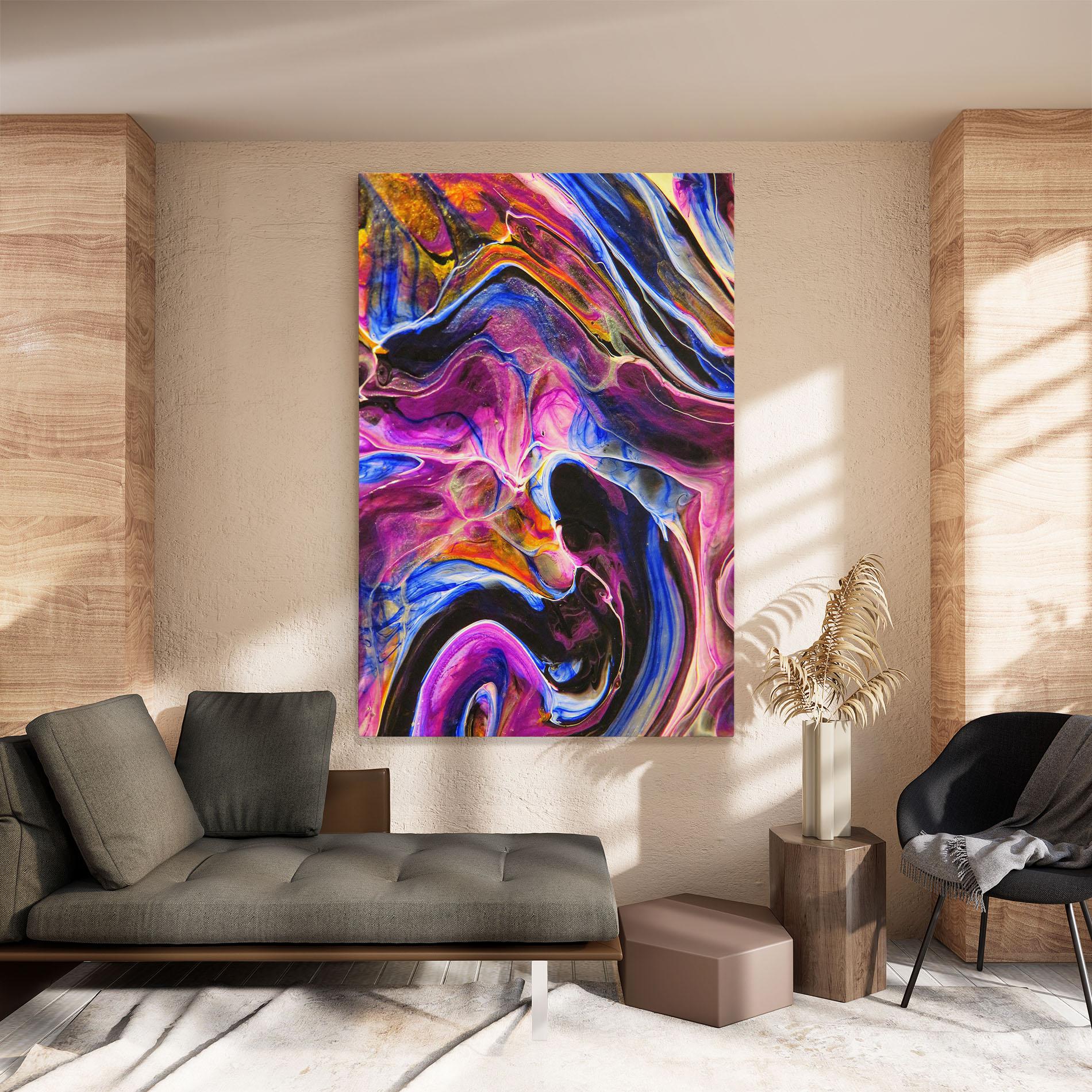 Tablou Canvas Colourful Abstract Shades mockup 8