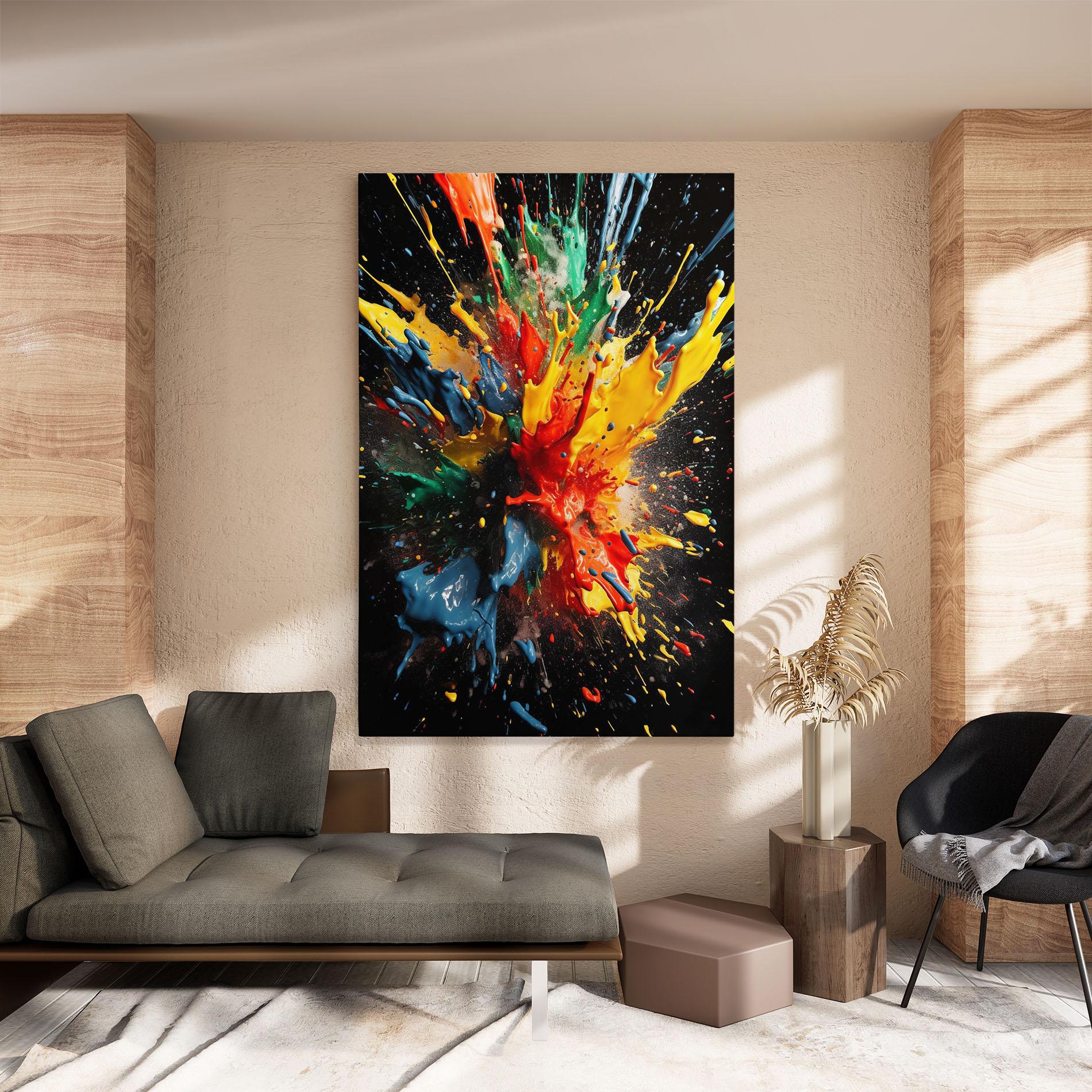 Tablou Canvas Floating Color Splash mockup 8