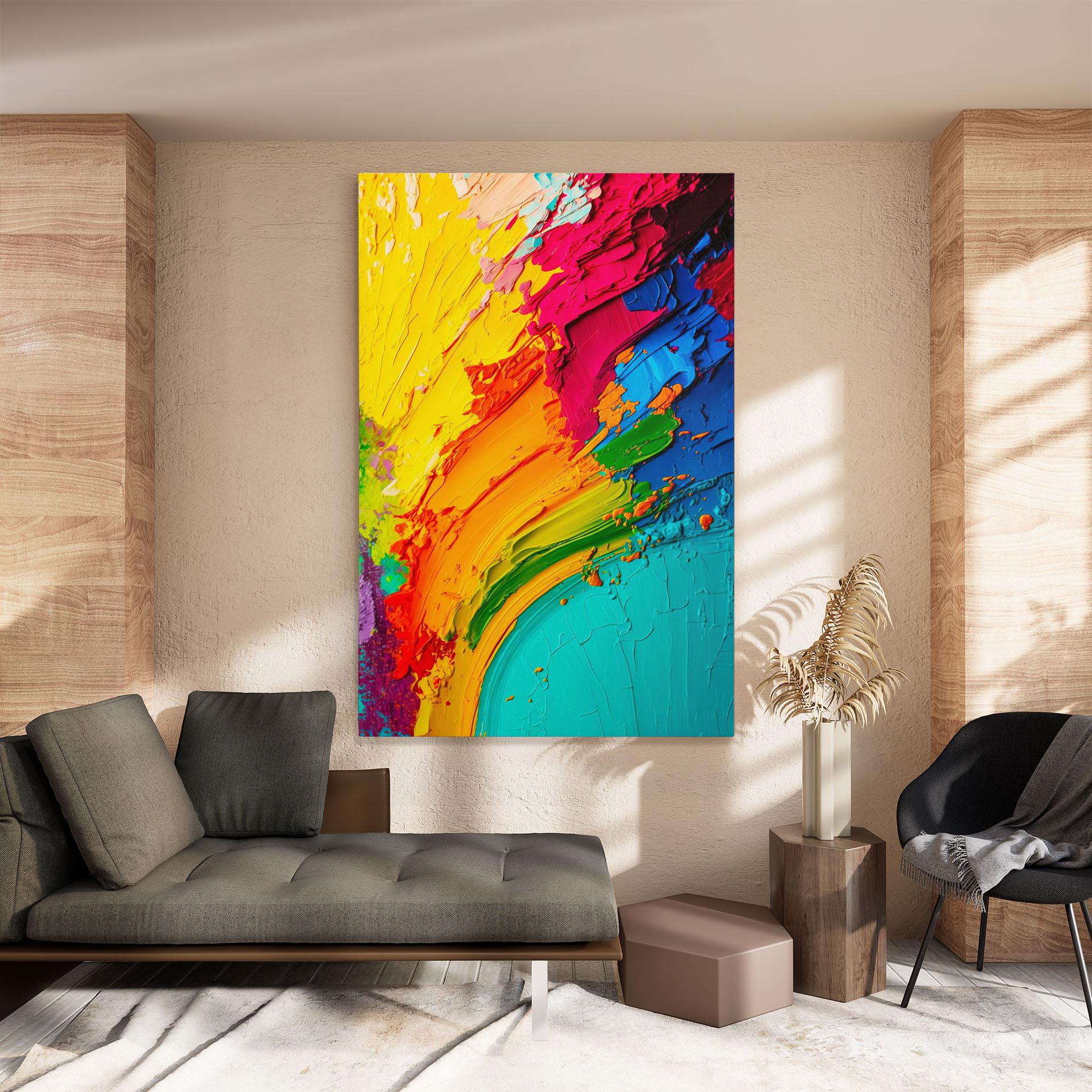 Tablou Canvas Multicolored Painting mockup 8