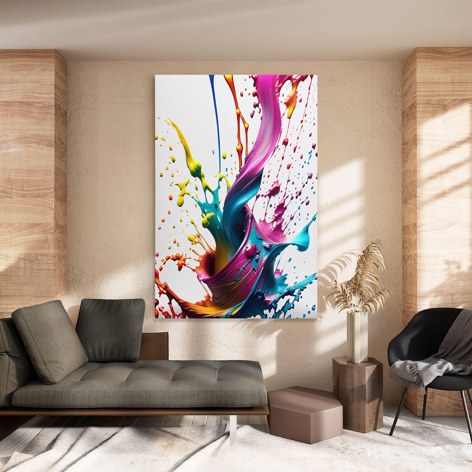 Tablou Canvas Purple Blue Splash mockup 8