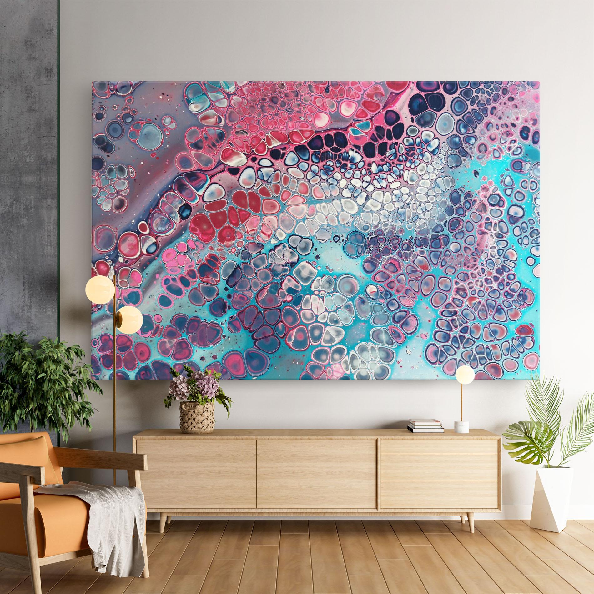 Tablou Canvas Abstract Blue Objects mockup 9