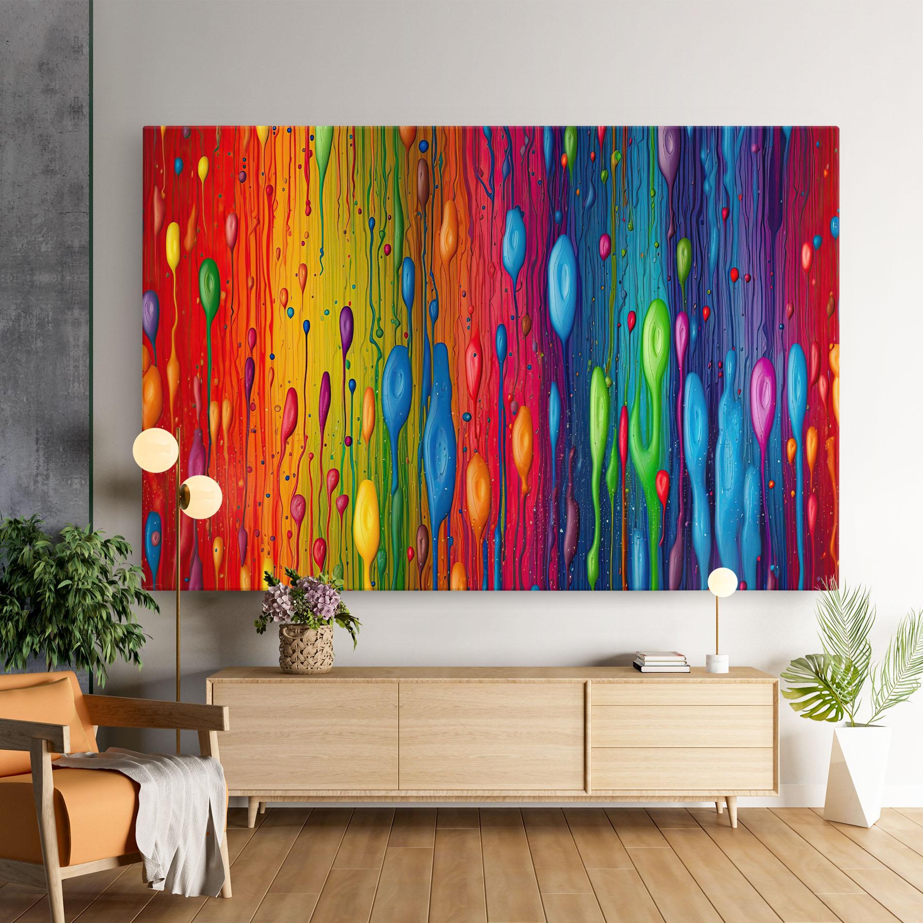 Tablou Canvas Abstract Rainbow Pattern mockup 9
