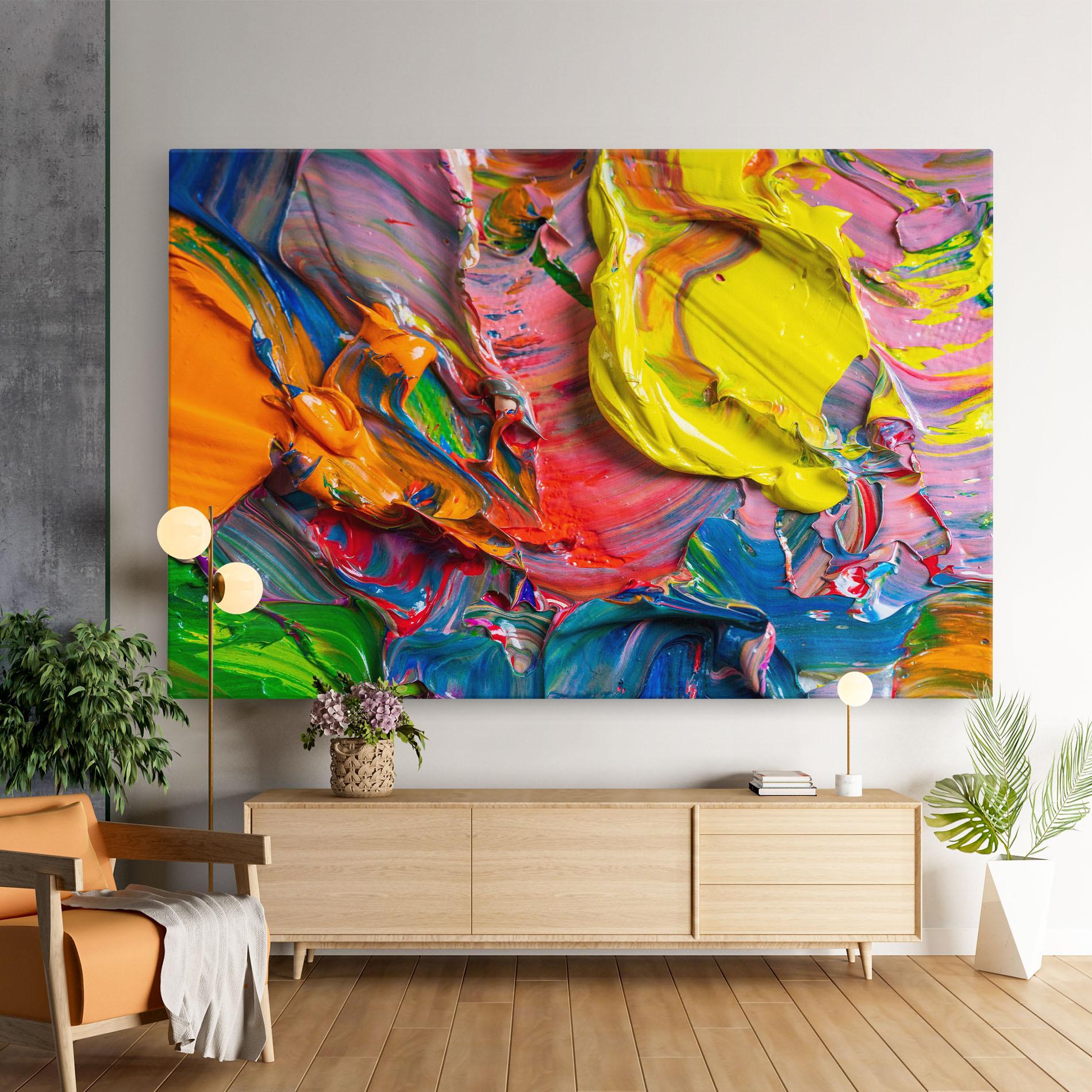 Tablou Canvas Bright Oil Colors mockup 9