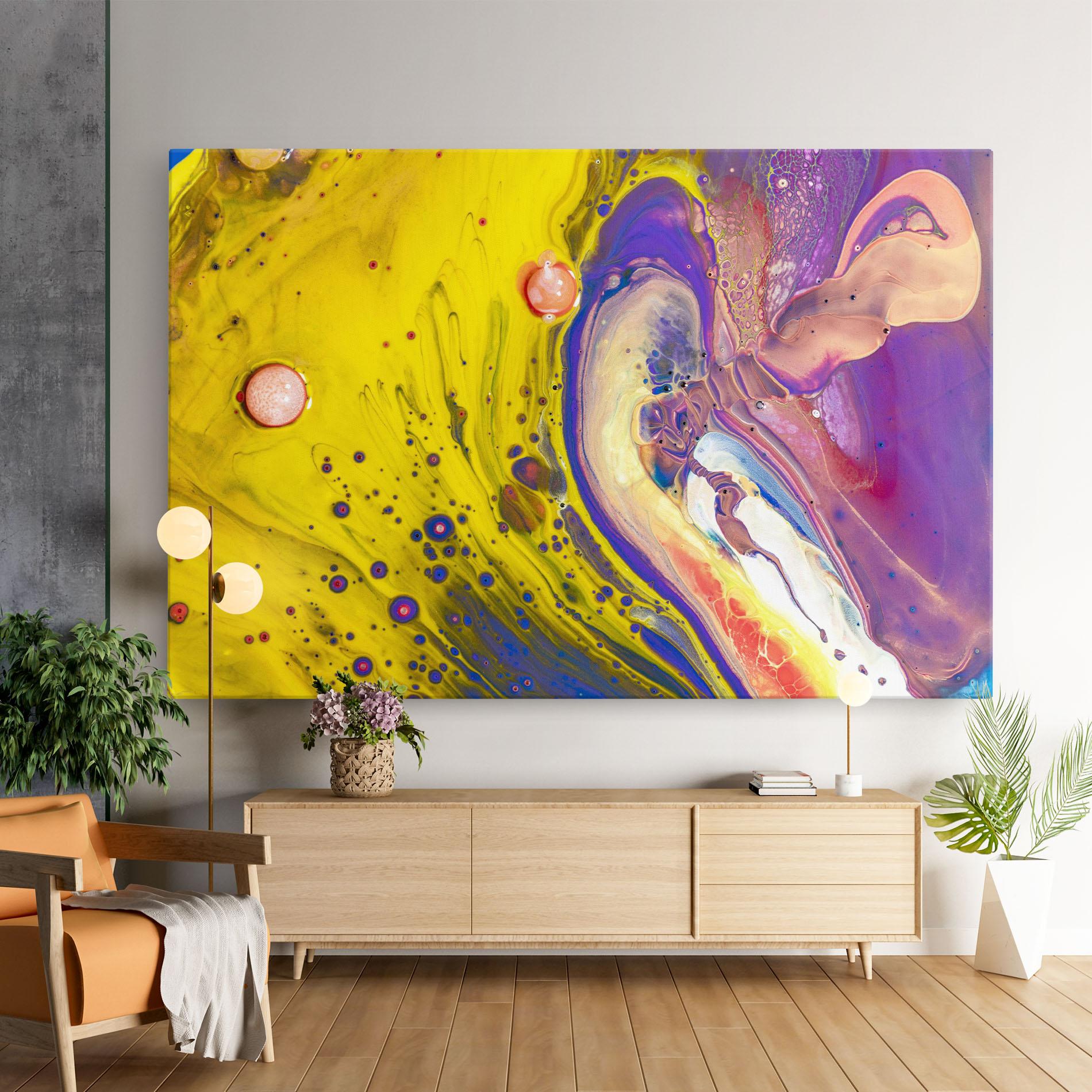 Tablou Canvas Colorful Liquid Marble mockup 9