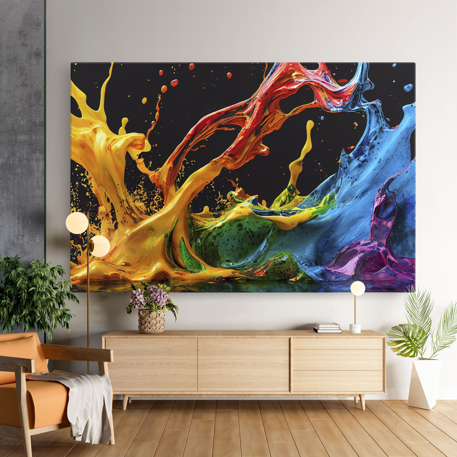 Floating Yellow Splay mockup 9