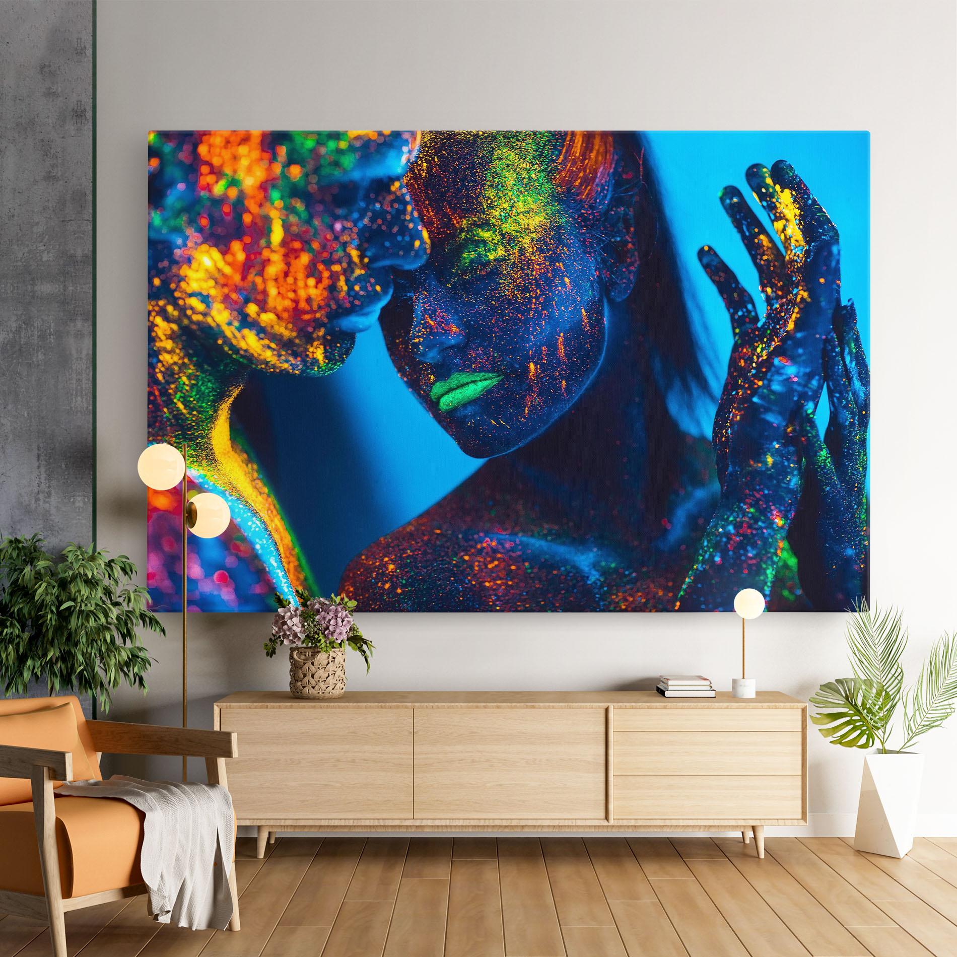 Tablou Canvas Fluorescent Couple mockup 9