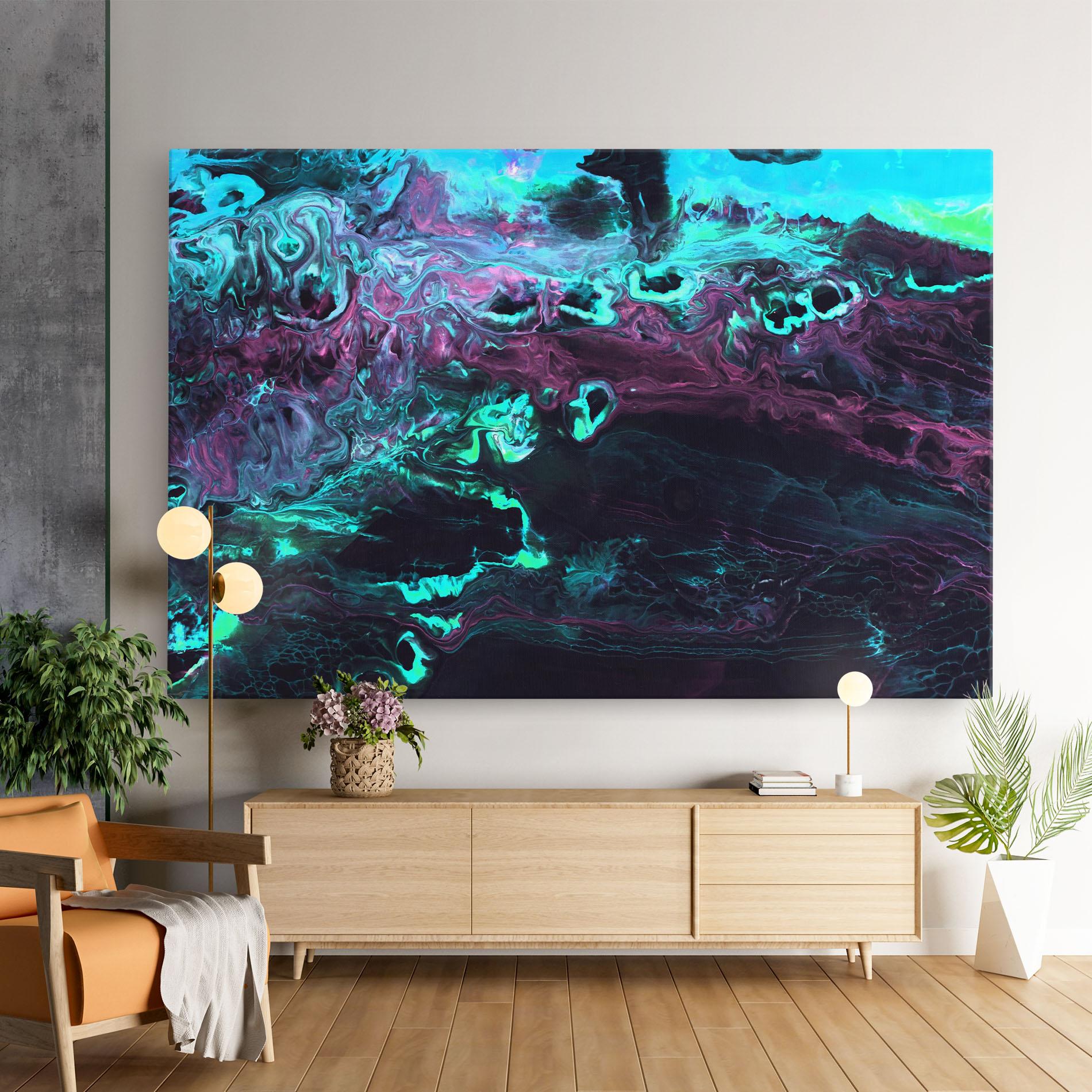 Tablou Canvas Neon Abstract mockup 9