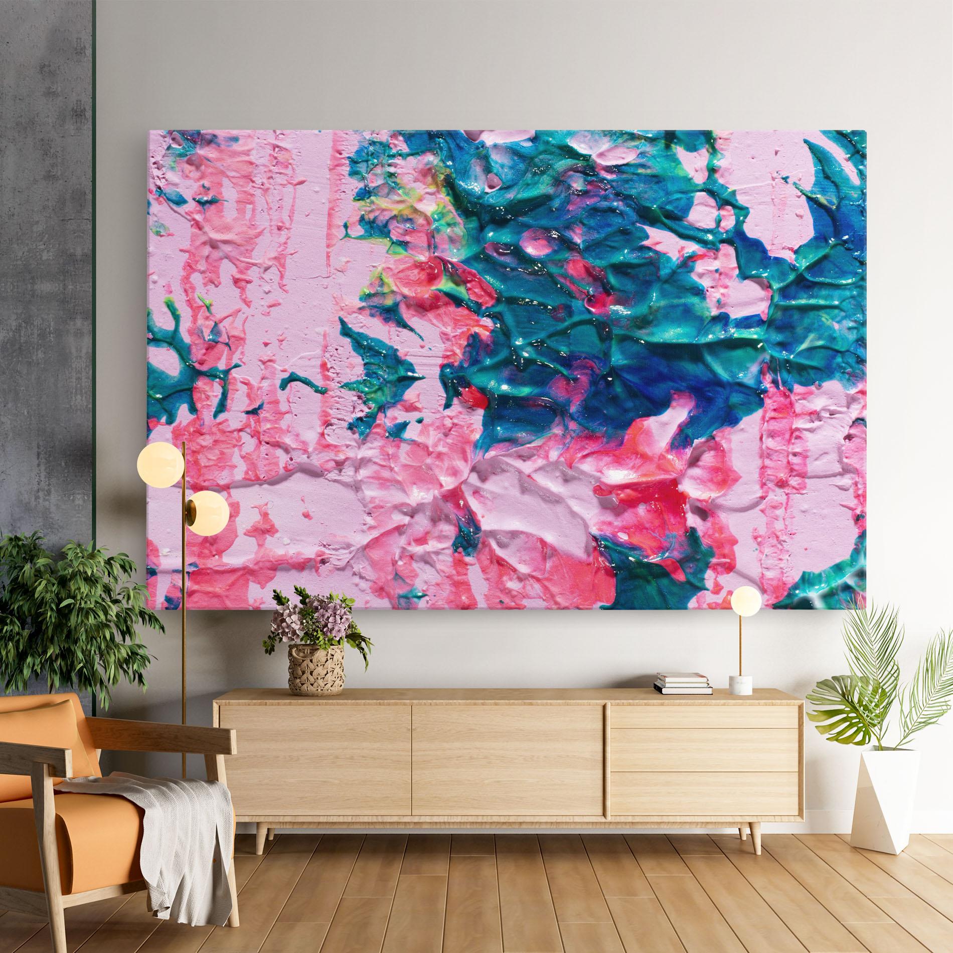 Tablou Canvas Pink Close Up mockup 9