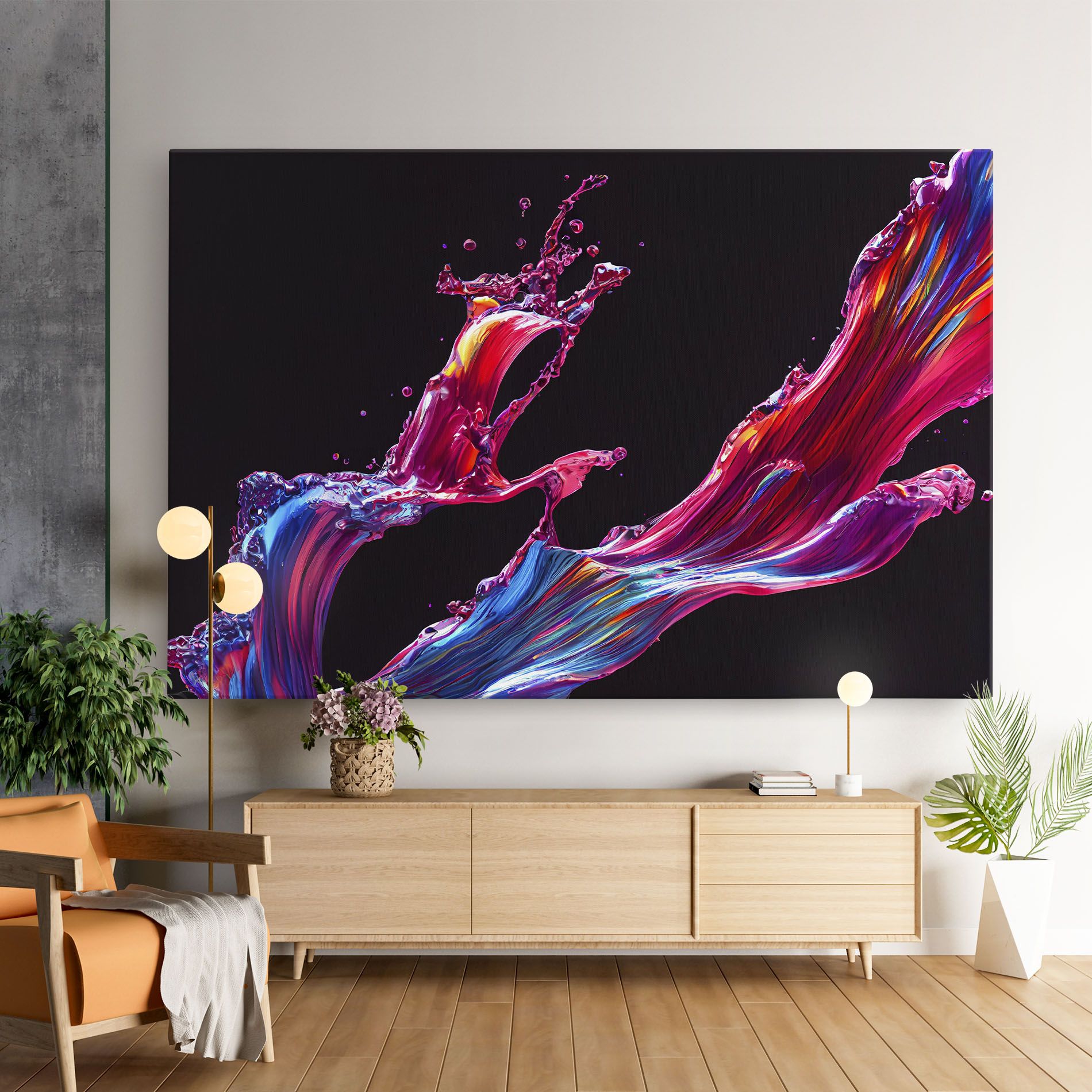 Purple Floating Paint mockup 9