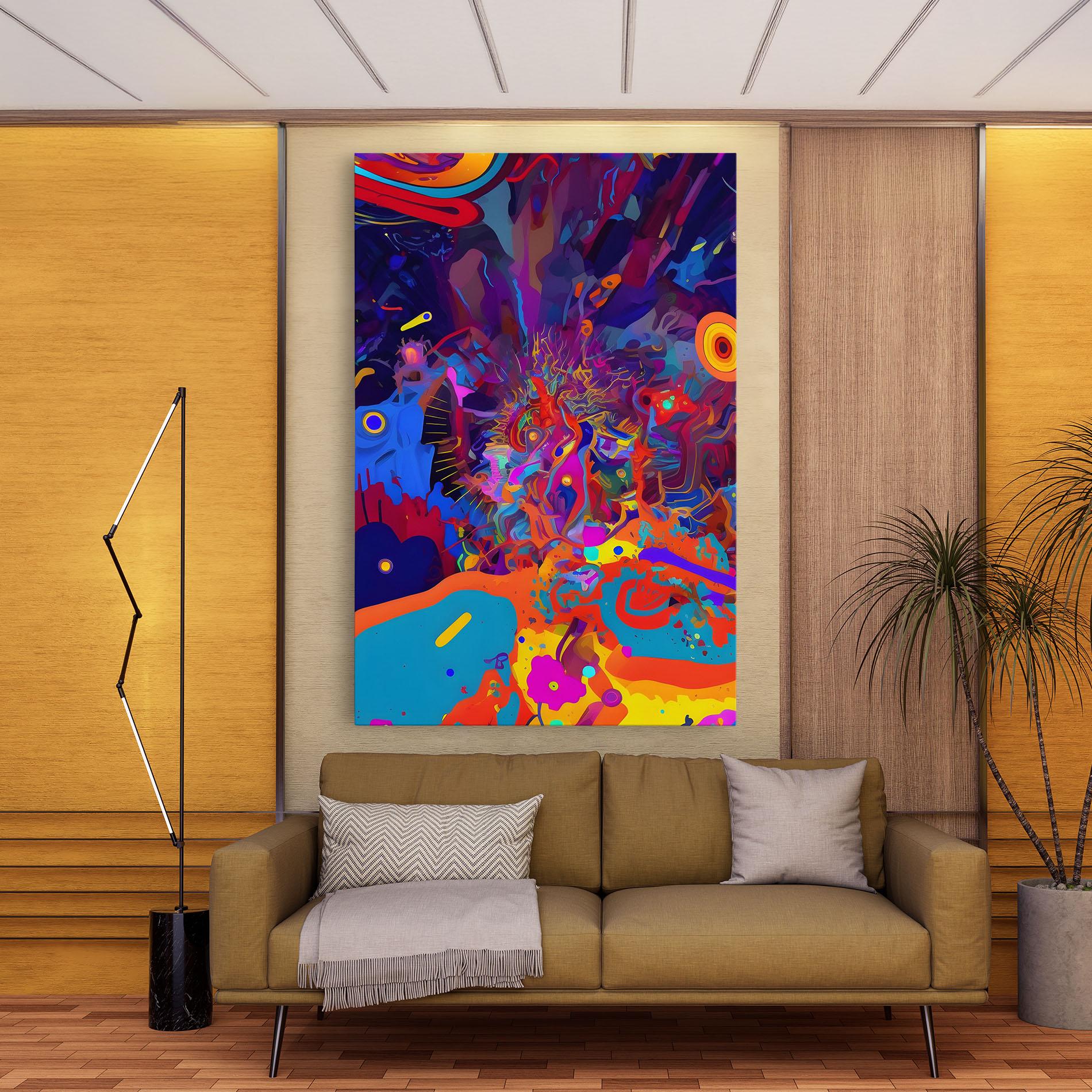 Tablou Canvas Abstract Color Work mockup 9