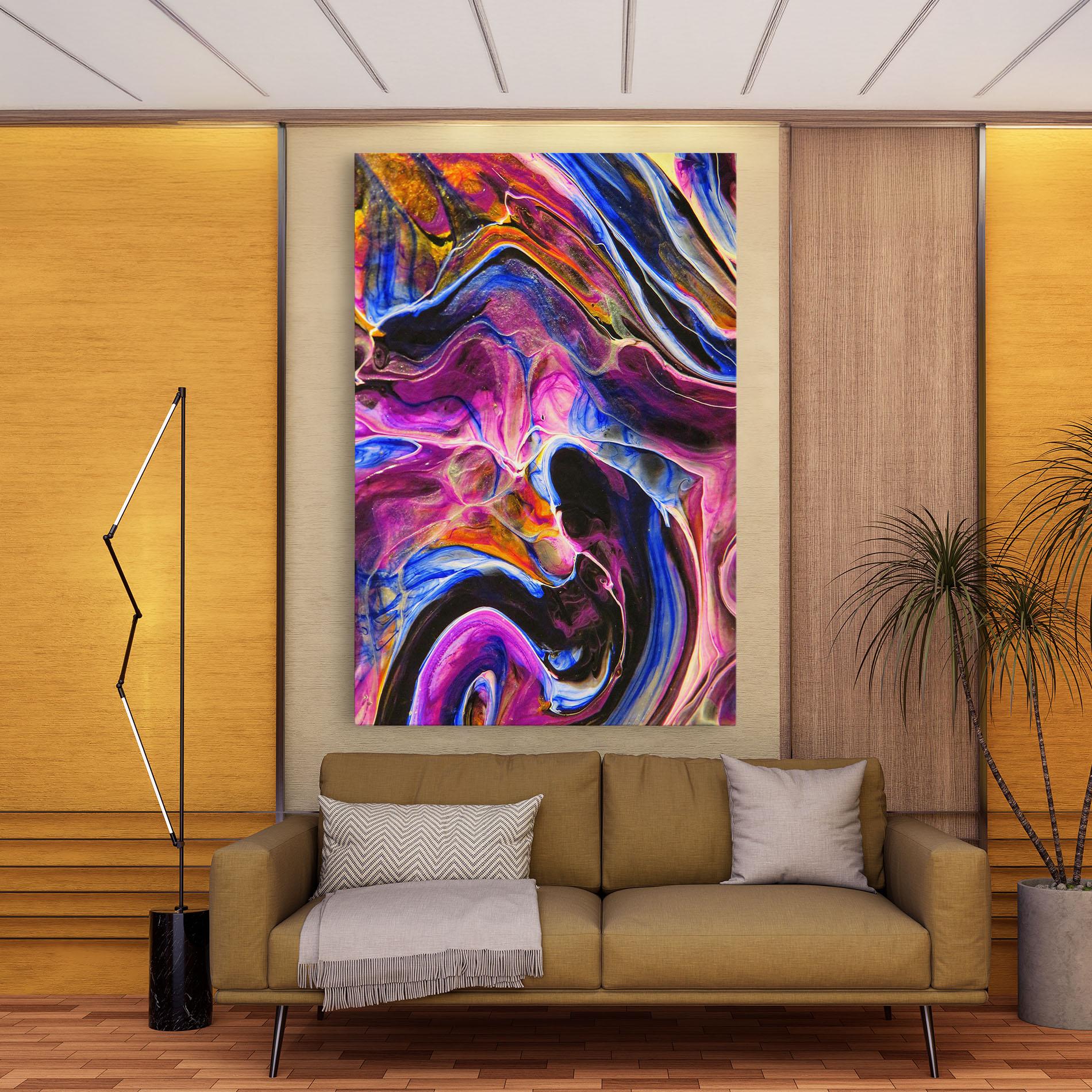 Tablou Canvas Colourful Abstract Shades mockup 9