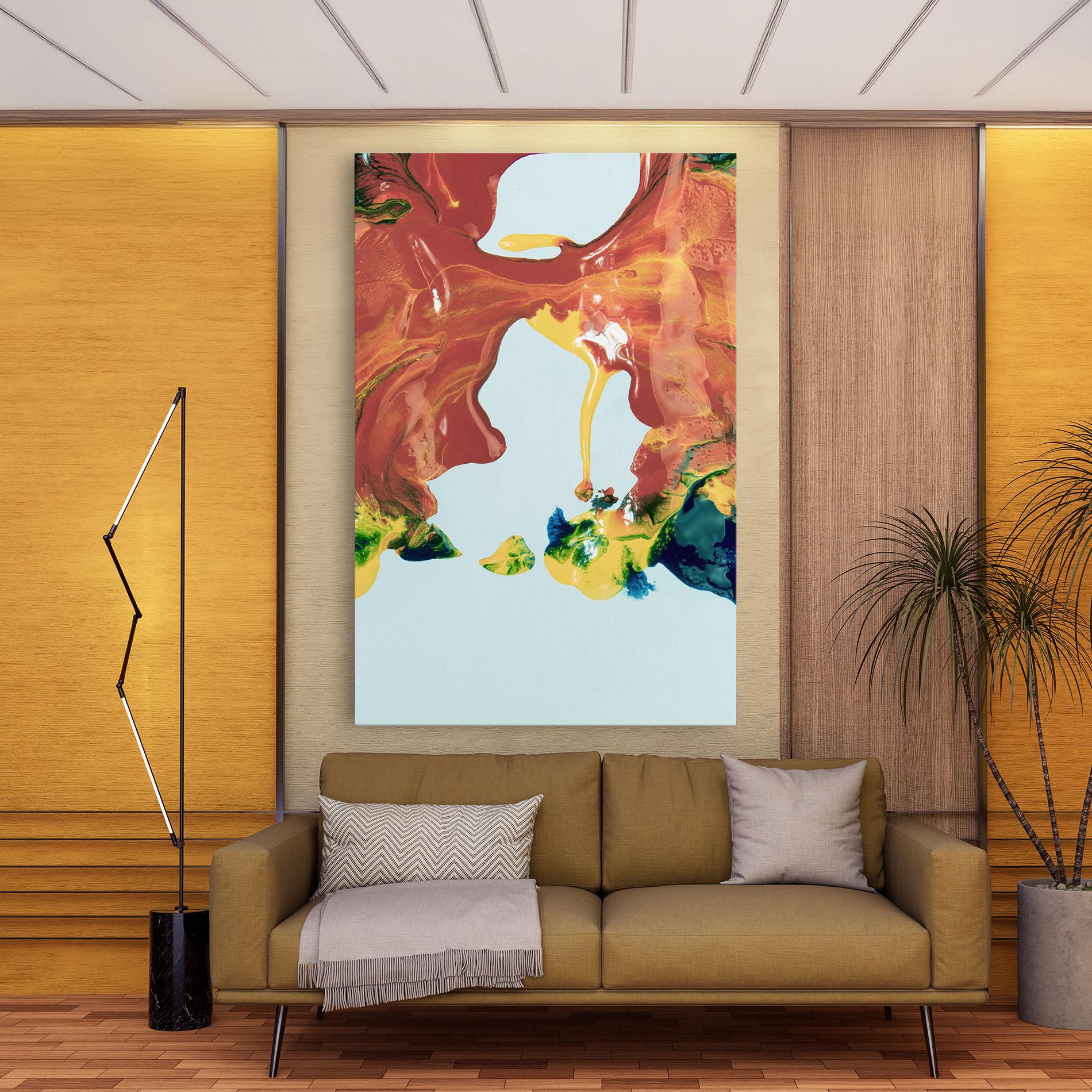 Tablou Canvas Spilled Paint mockup 9