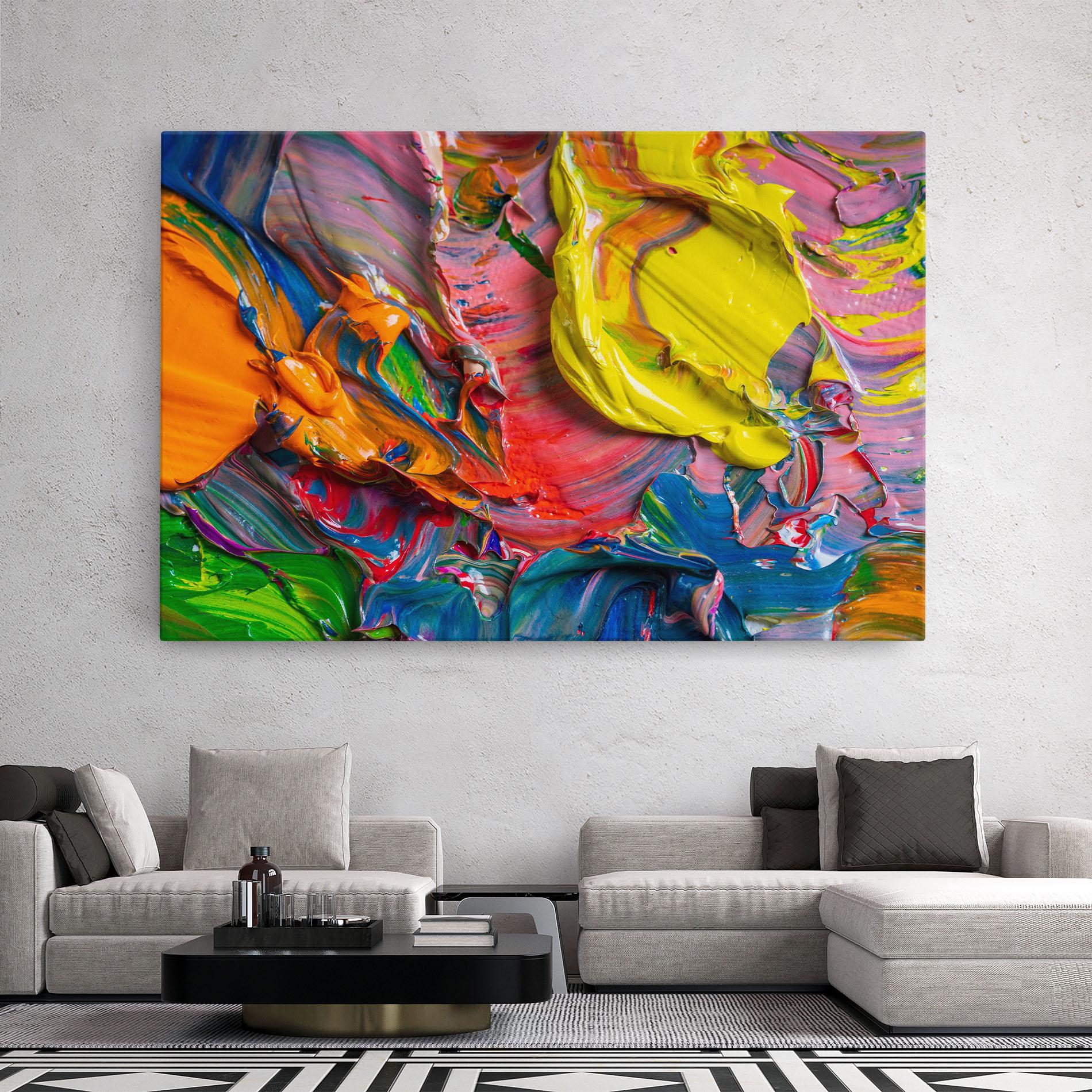 Tablou Canvas Bright Oil Colors mockup 2