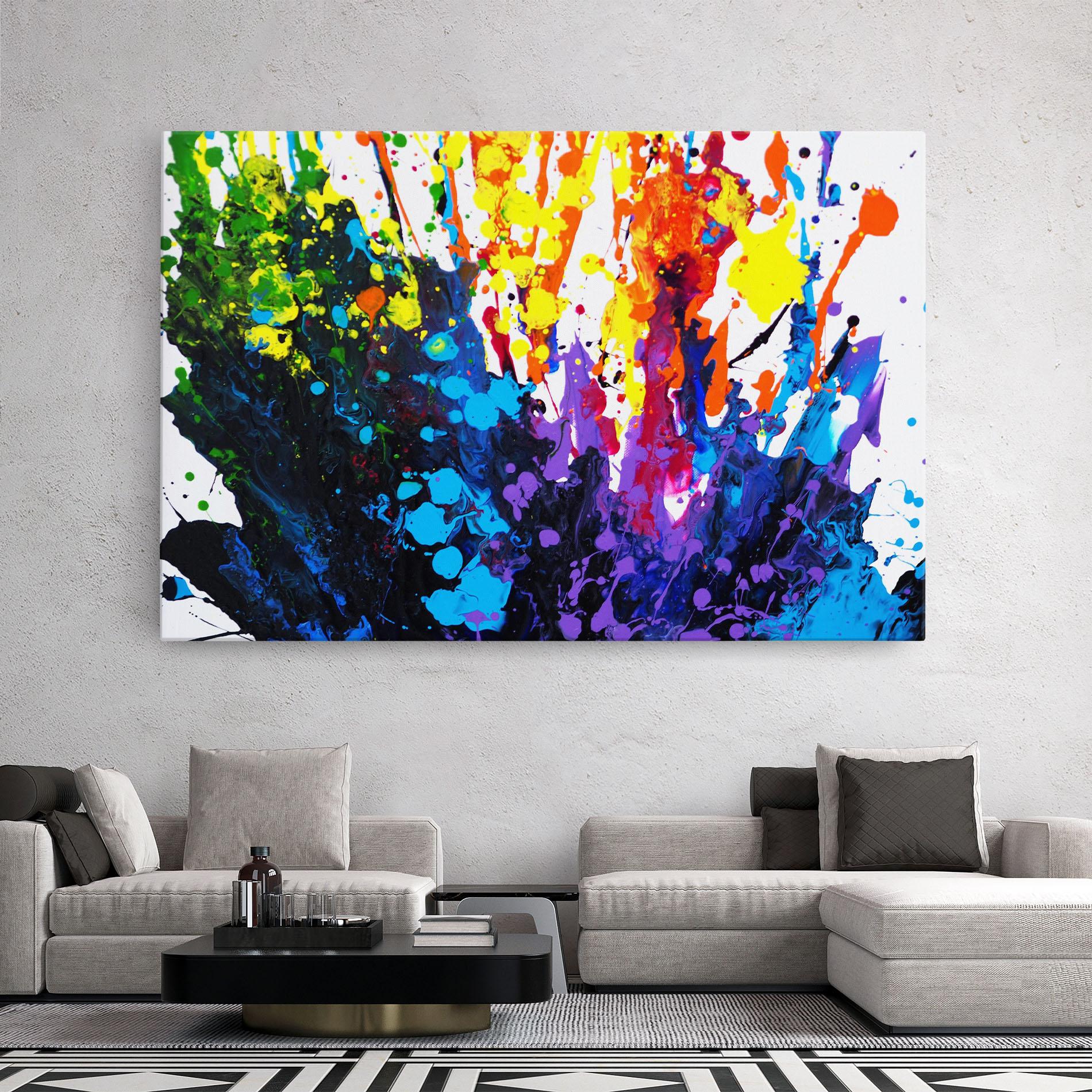 Tablou Canvas Color Splash 2d mockup 2