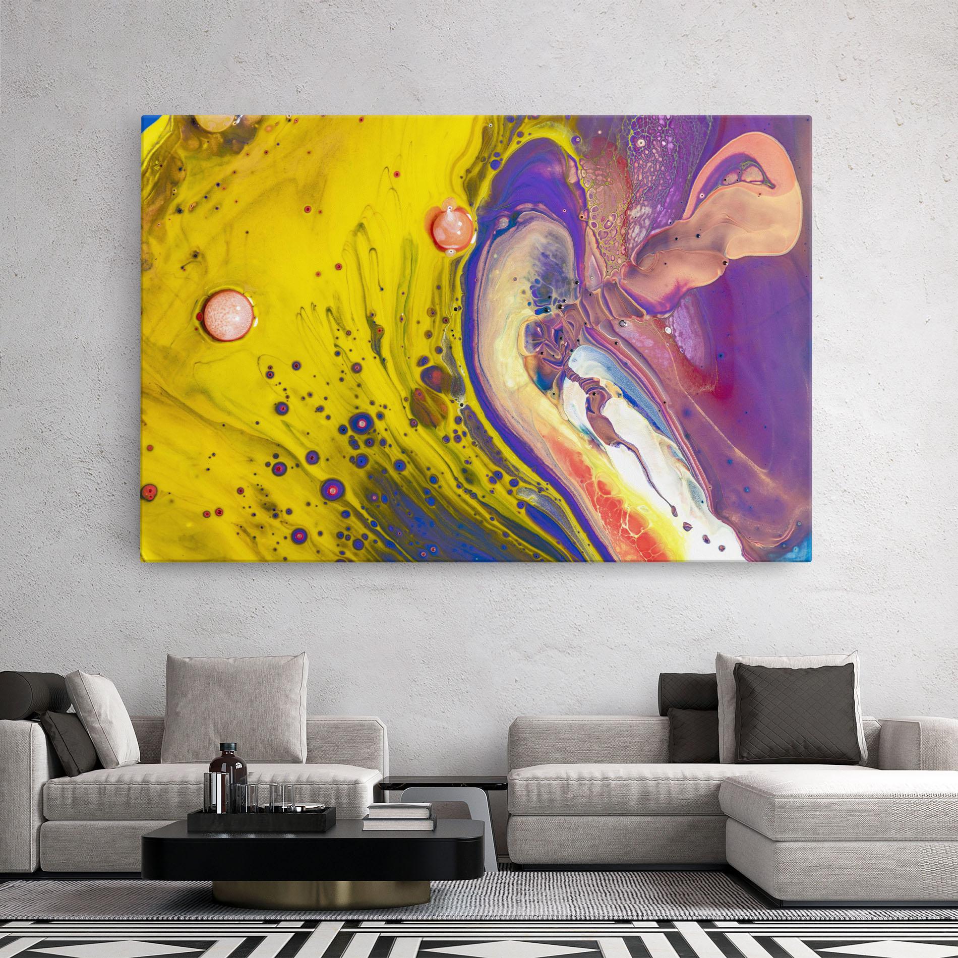 Tablou Canvas Colorful Liquid Marble mockup 2