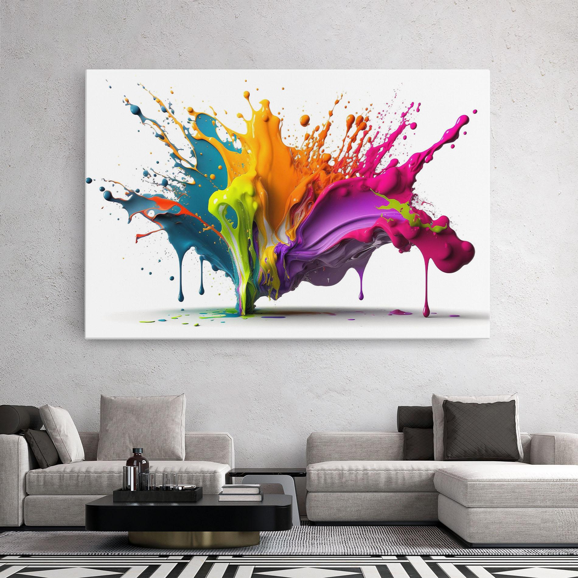 Tablou Canvas Exploding Mixed Liquid mockup 2