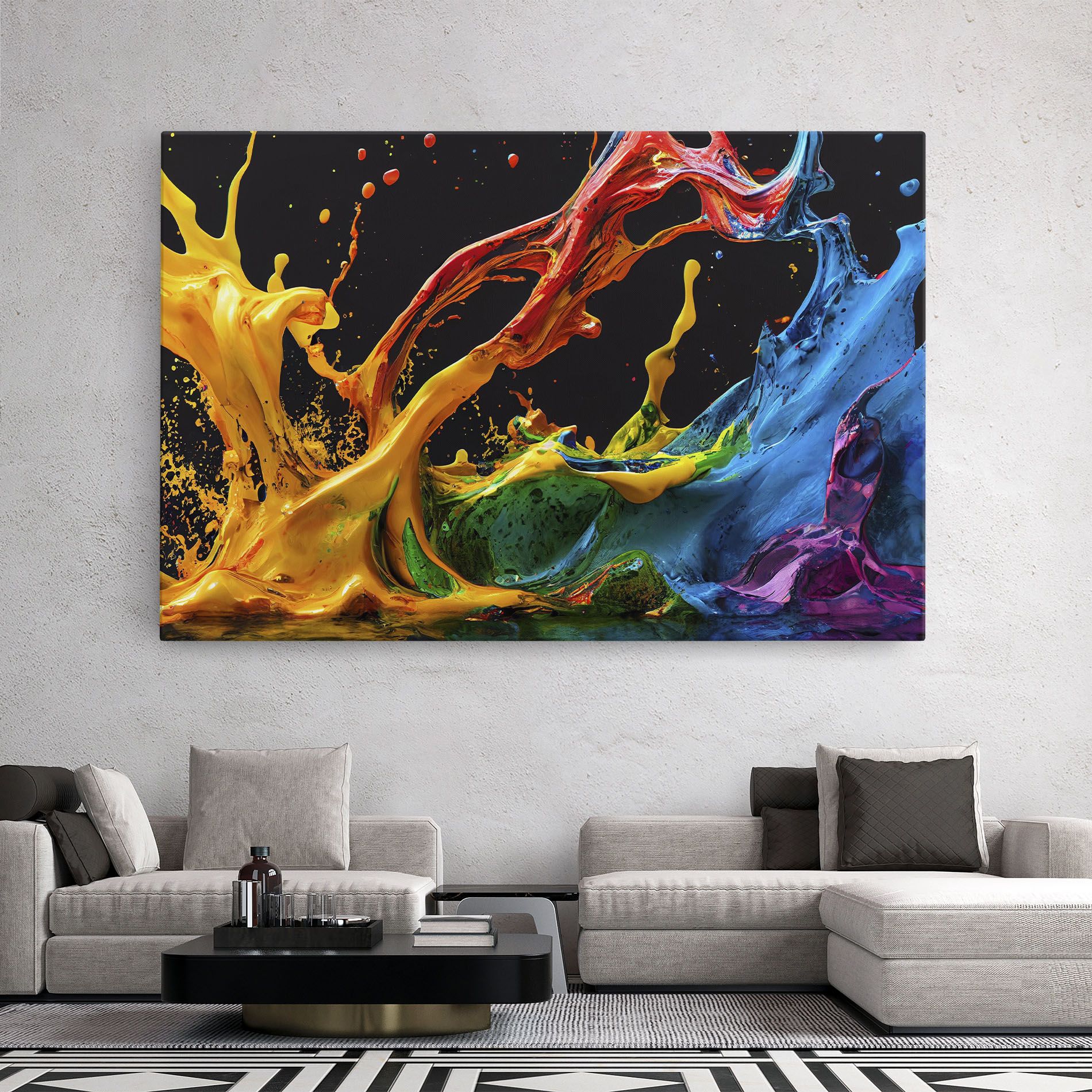 Floating Yellow Splay mockup 2