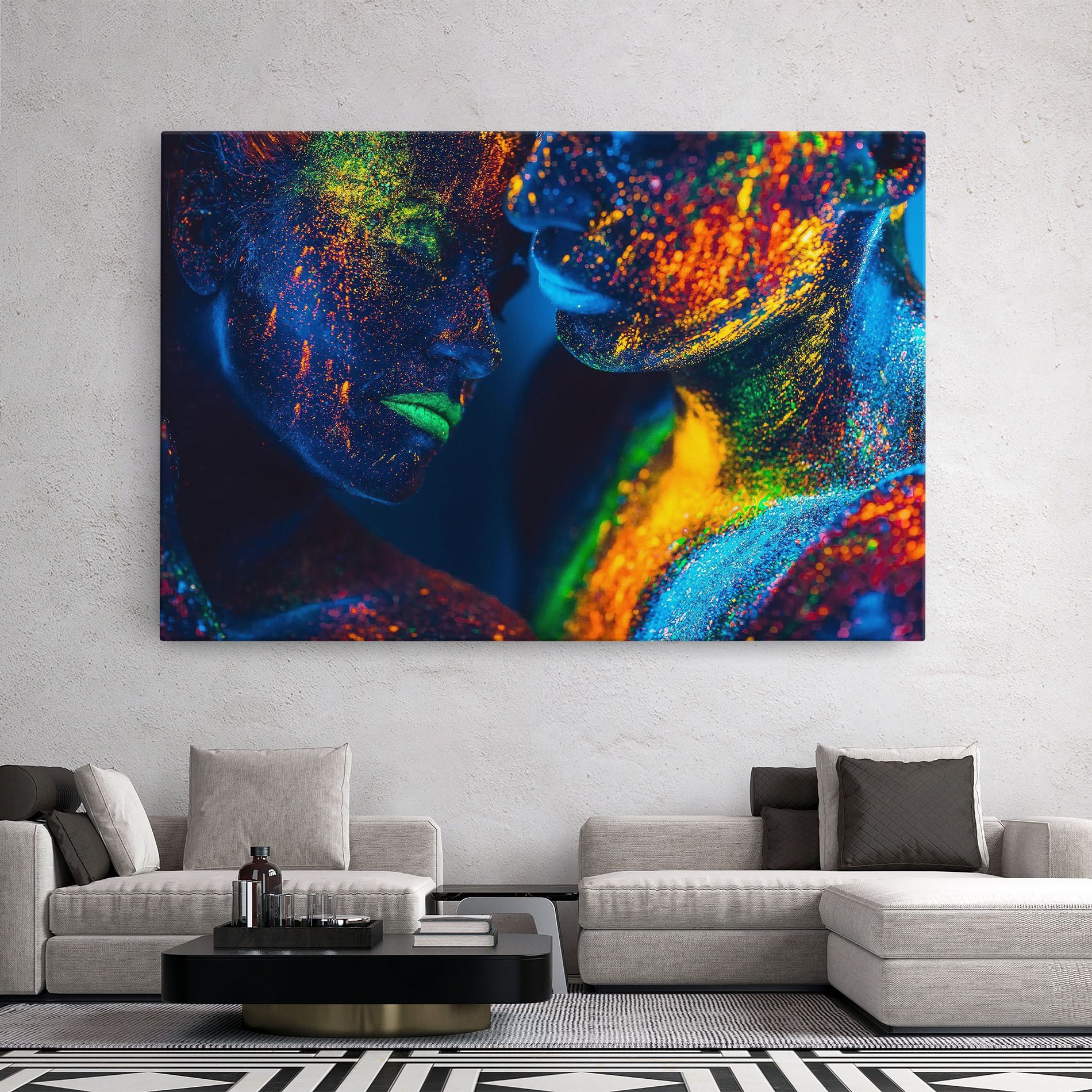 Fluorescent Green Lips mockup 2