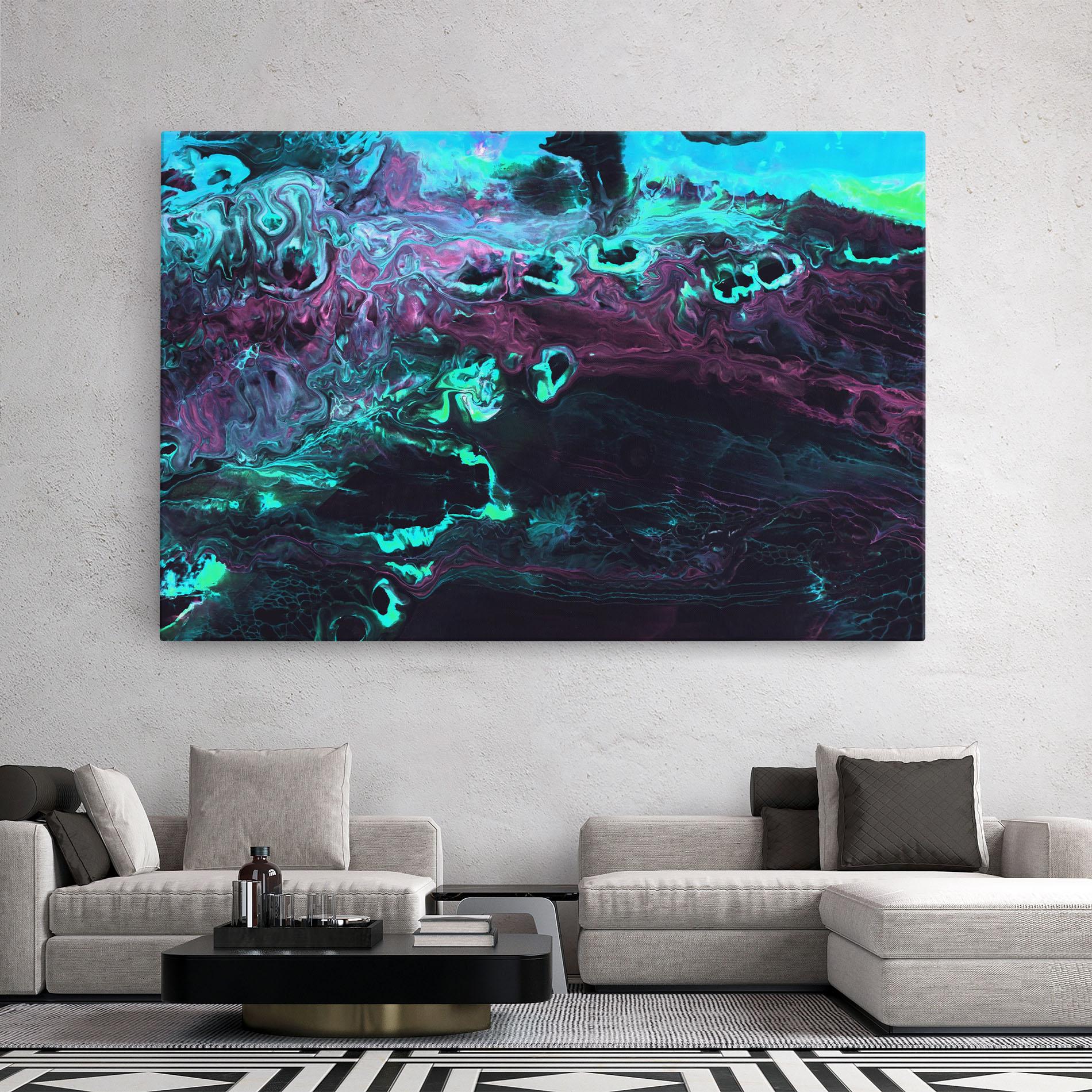 Tablou Canvas Neon Abstract mockup 2