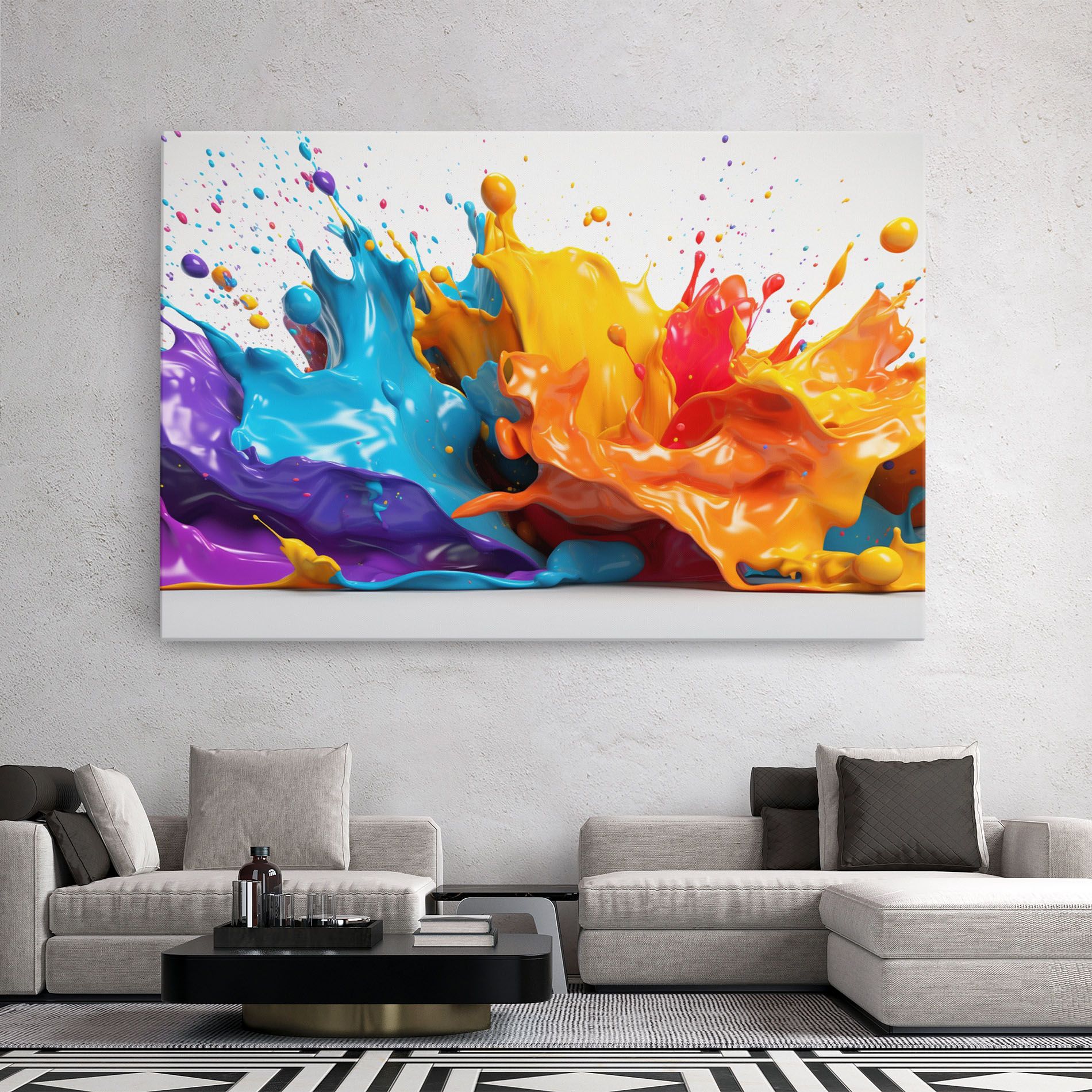 Yellow Blue Splash mockup 2