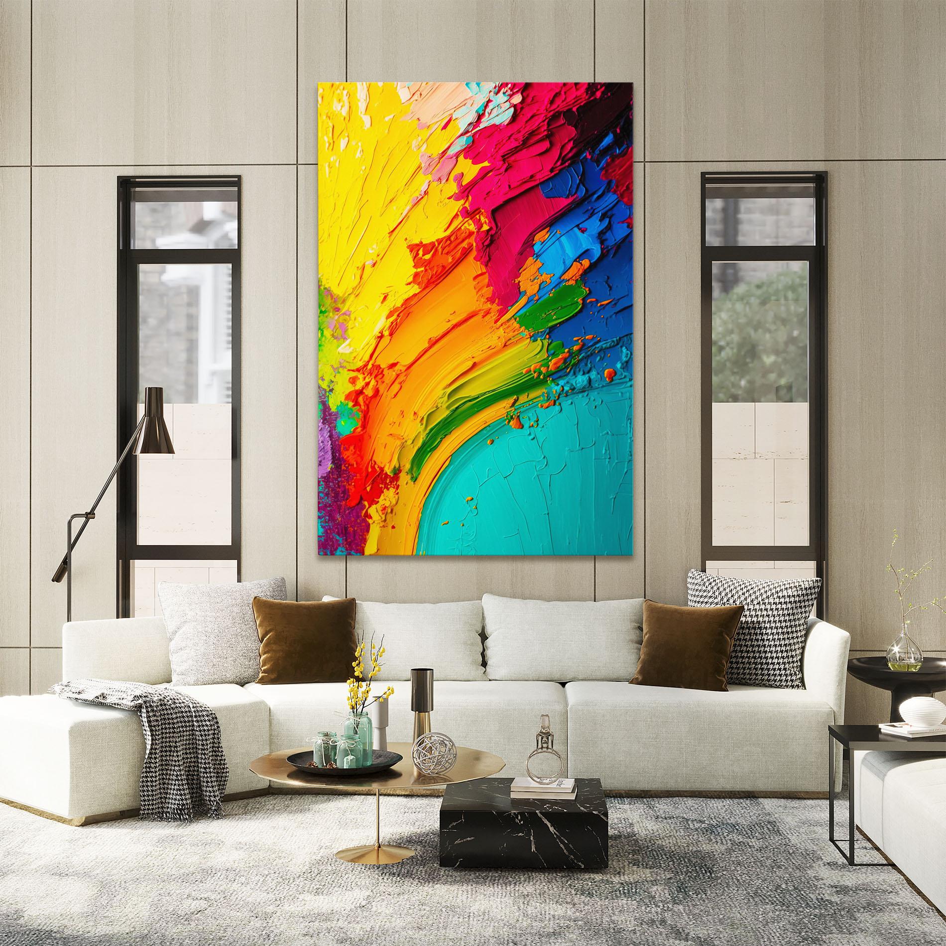Tablou Canvas Multicolored Painting mockup 2