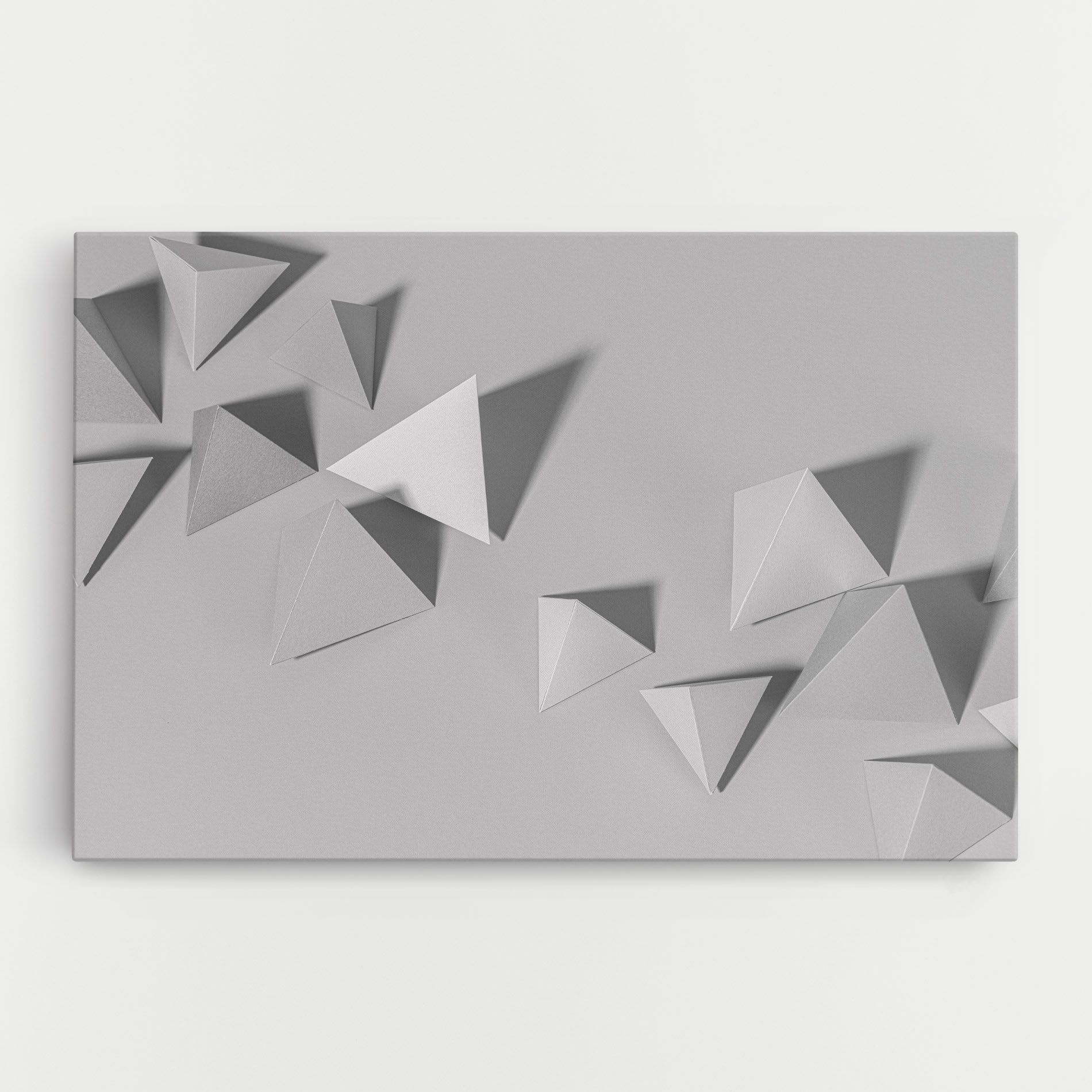 3d White Triangle mockup 0
