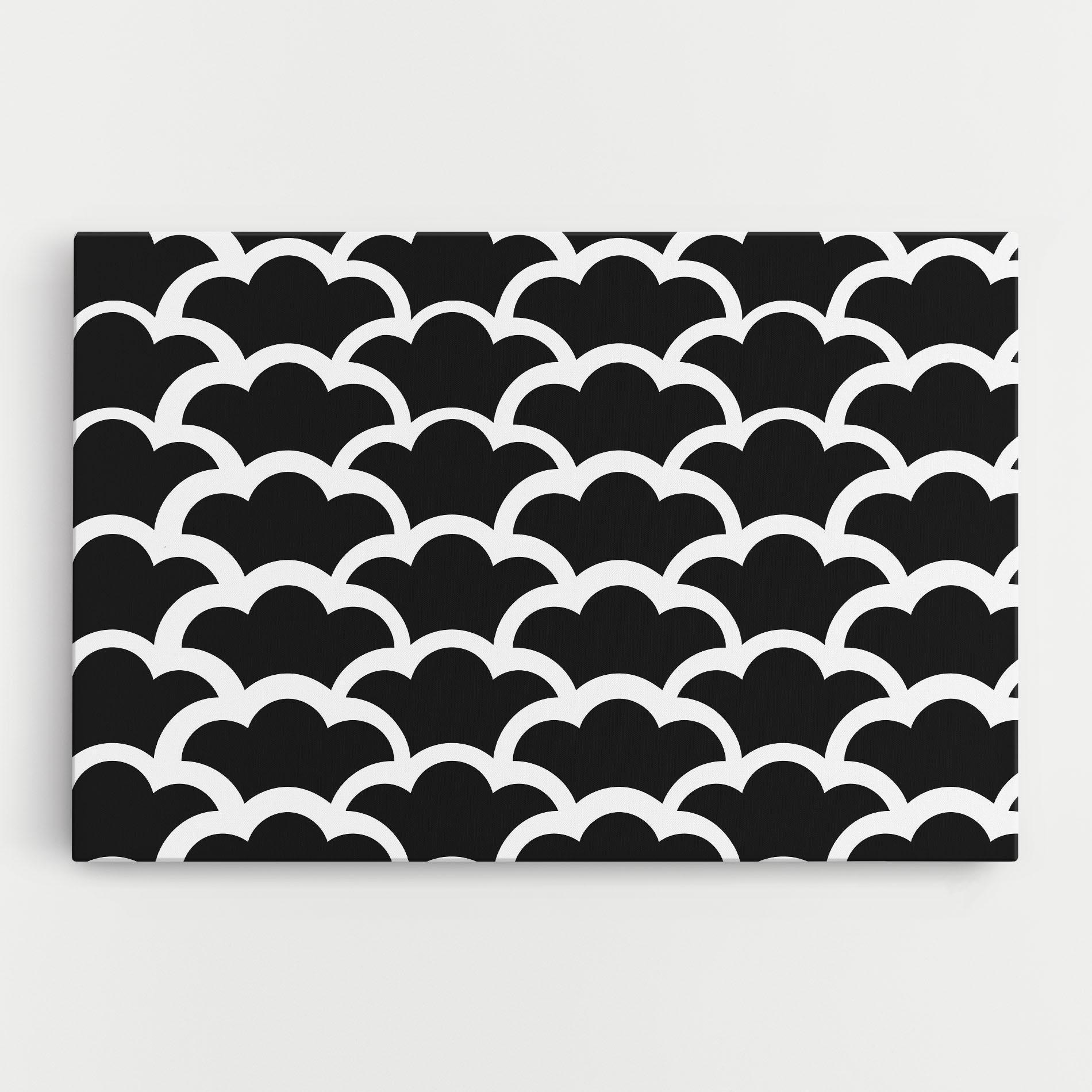 Tablou Canvas Black Clouds mockup 0