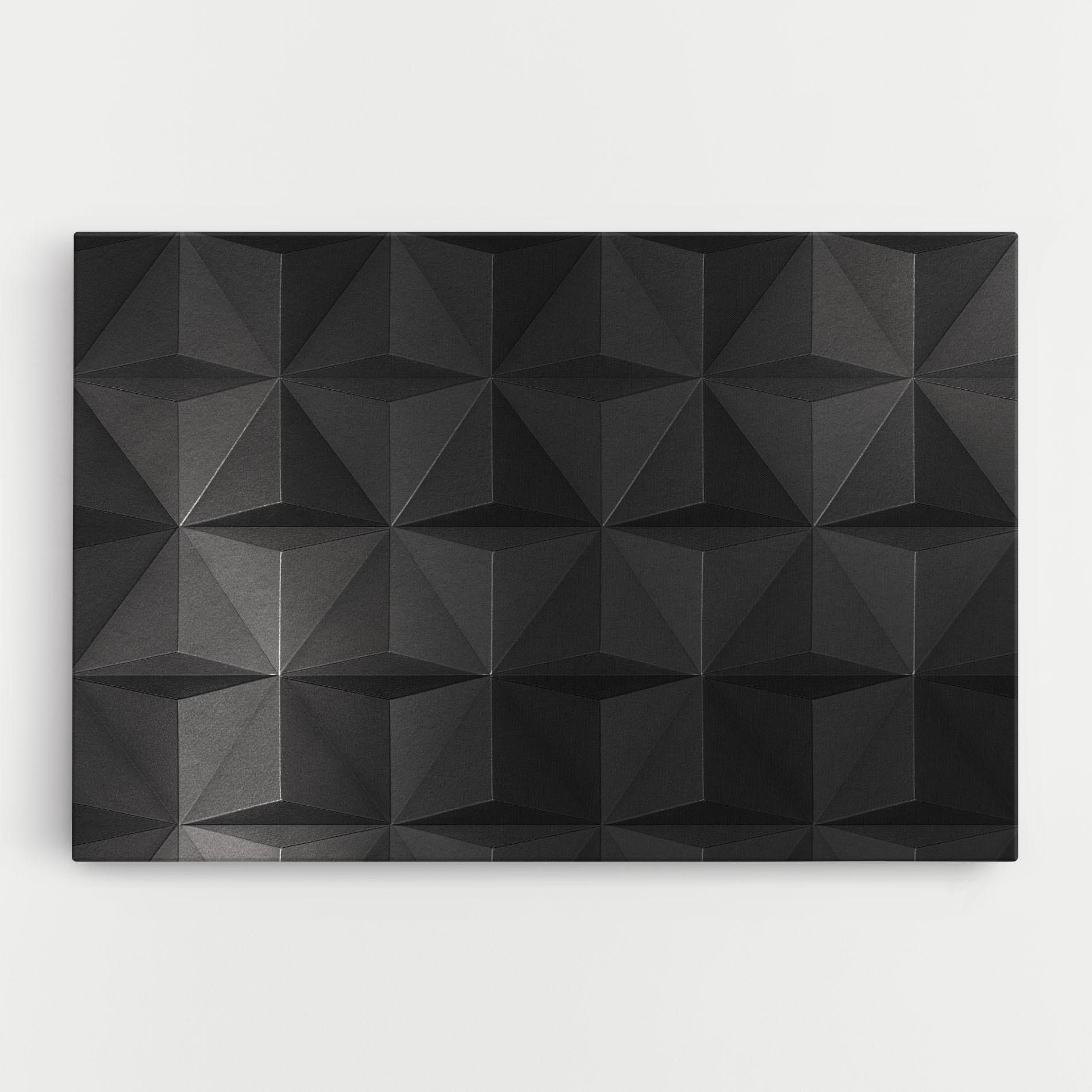 Tablou Canvas Black Shade Triangle mockup 0