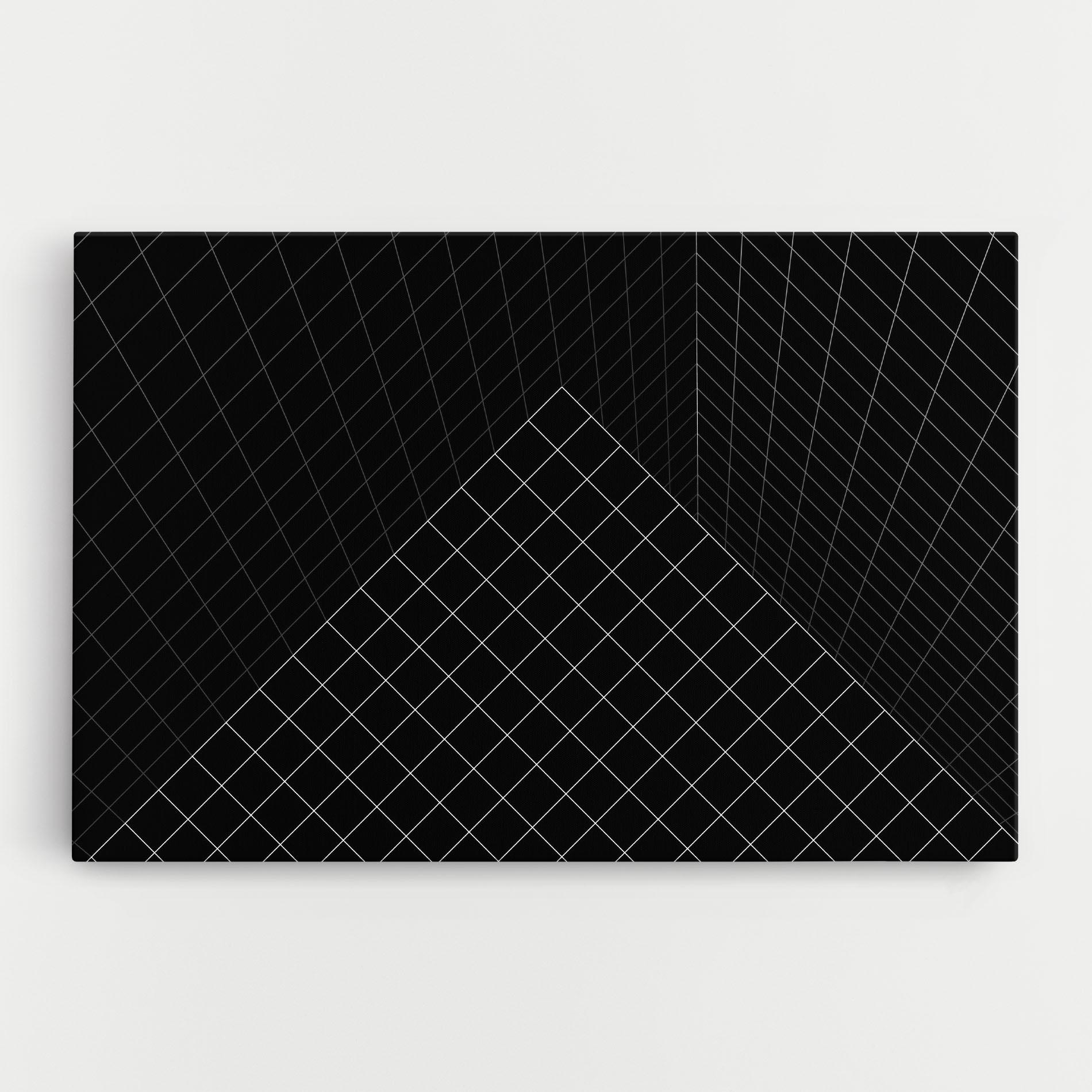 Tablou Canvas Black Square Art mockup 0