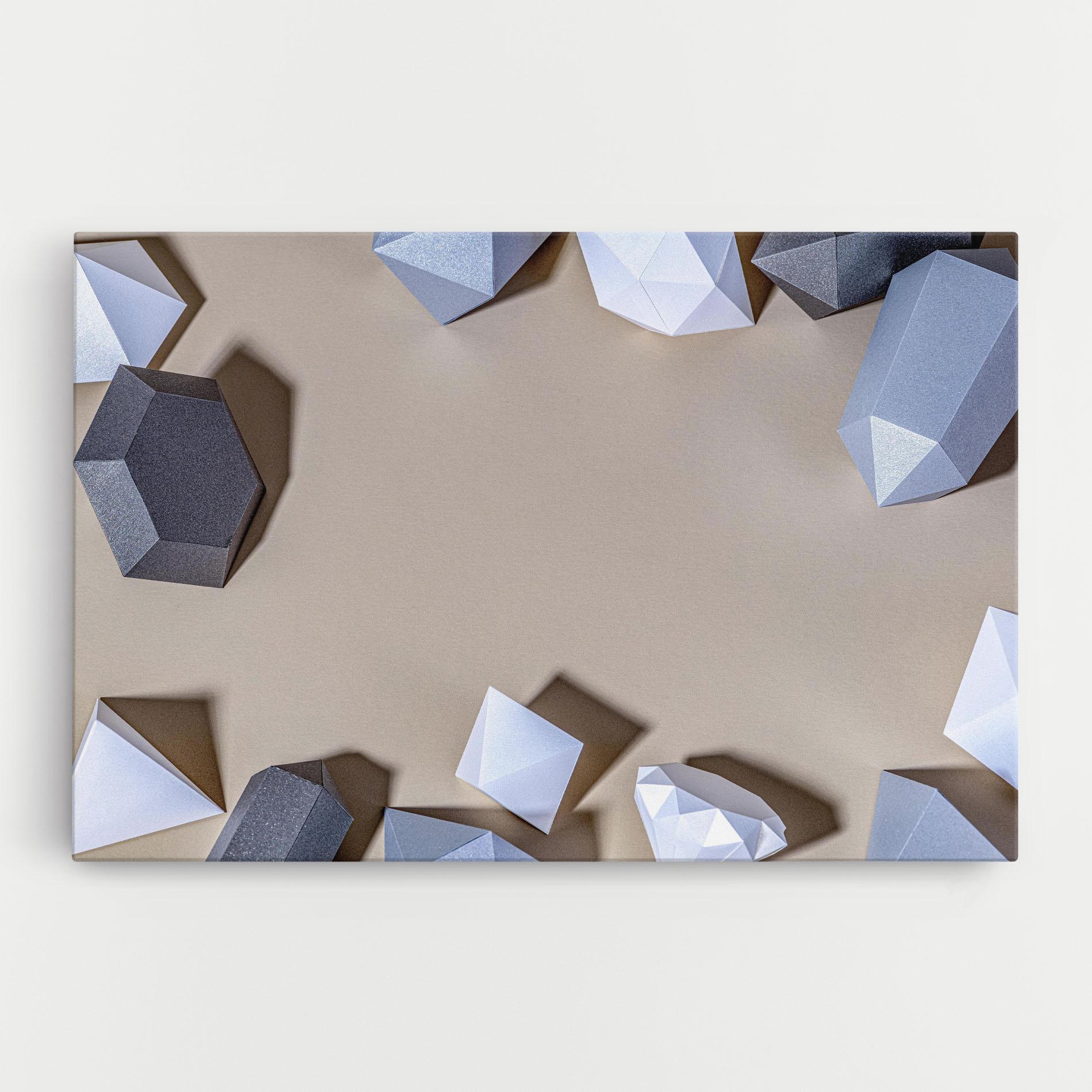 Tablou Canvas Geometric 3d Shapes mockup 0