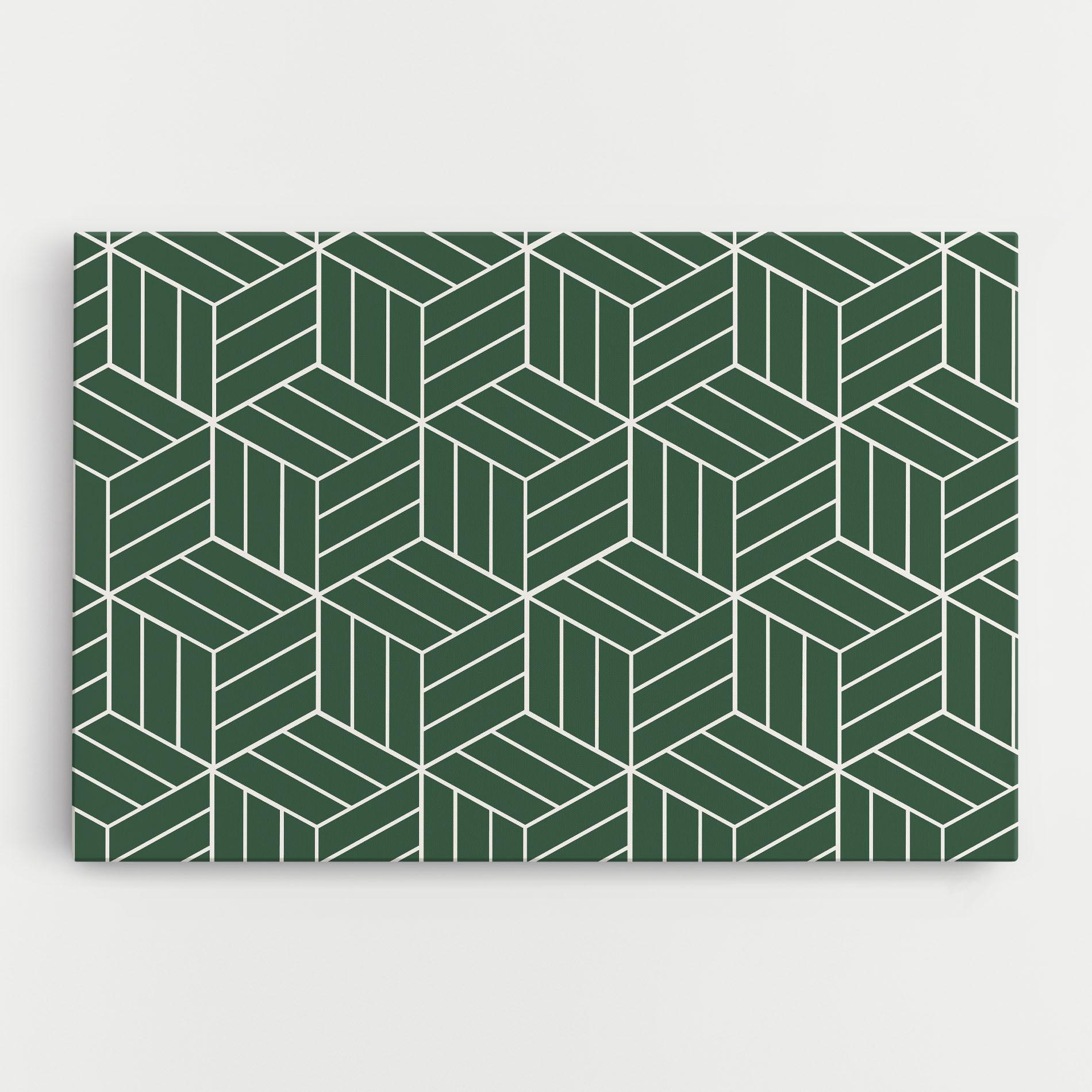 Tablou Canvas Green Square mockup 0