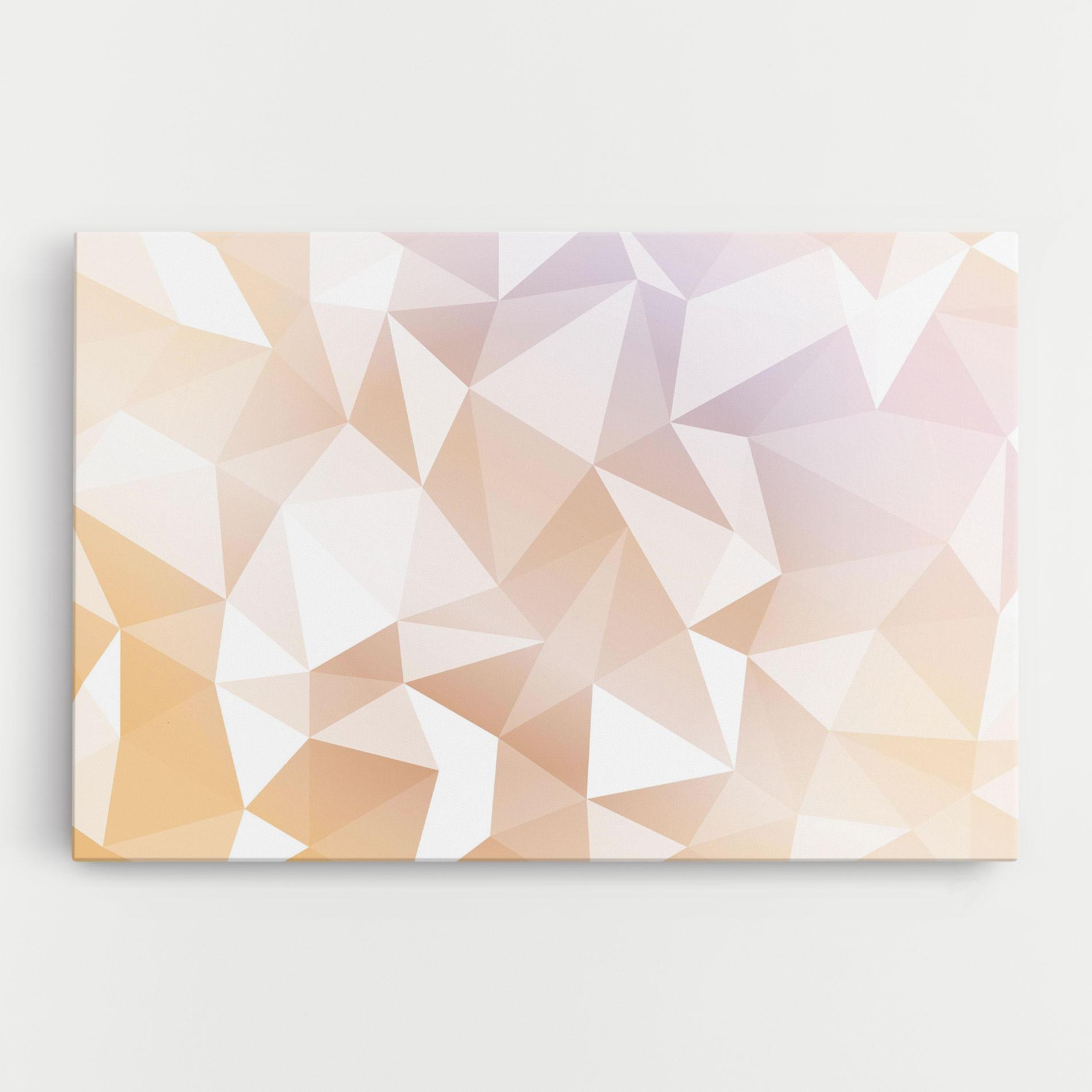 Tablou Canvas Light Pink Triangle mockup 0