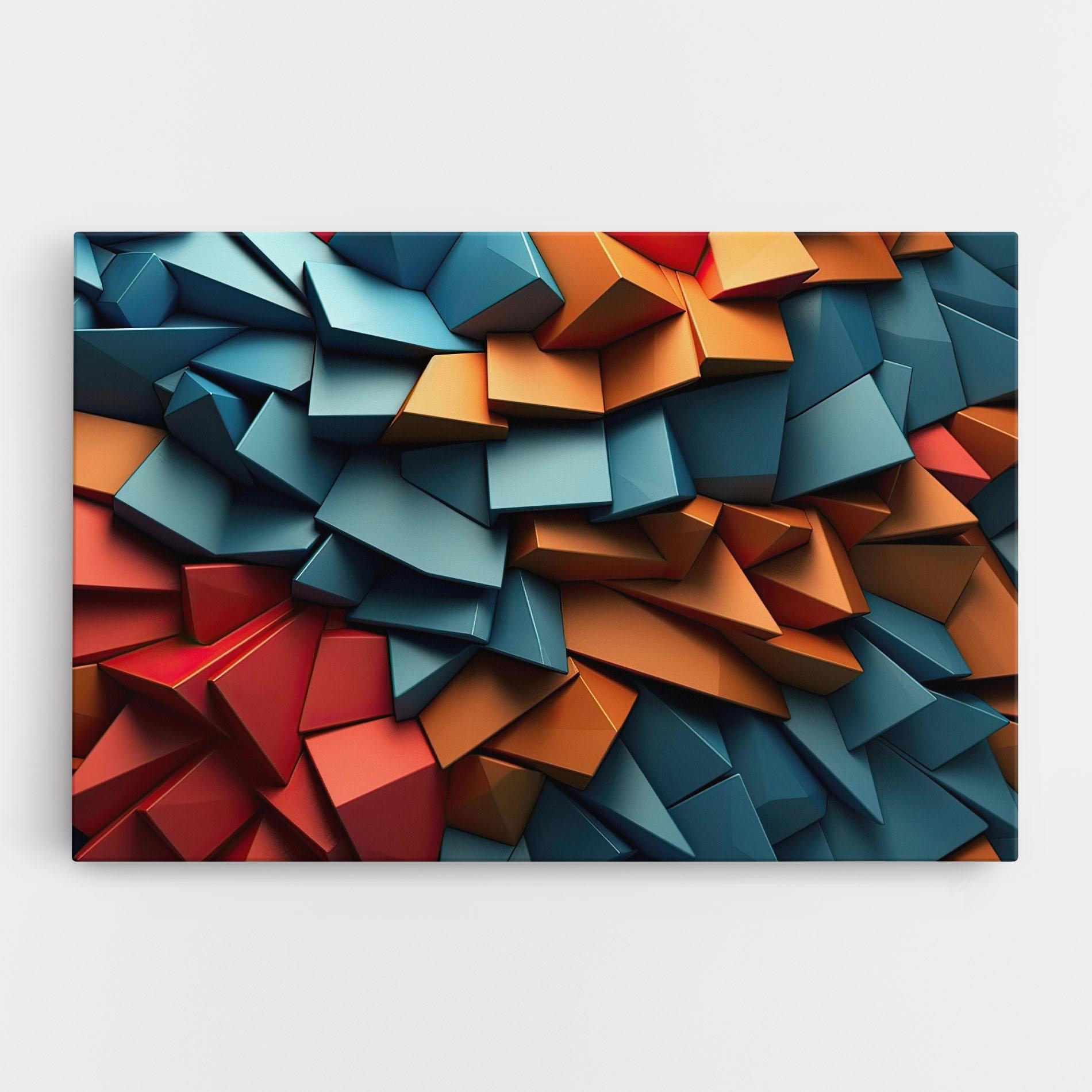 Tablou Canvas Multicolor Triangle mockup 0