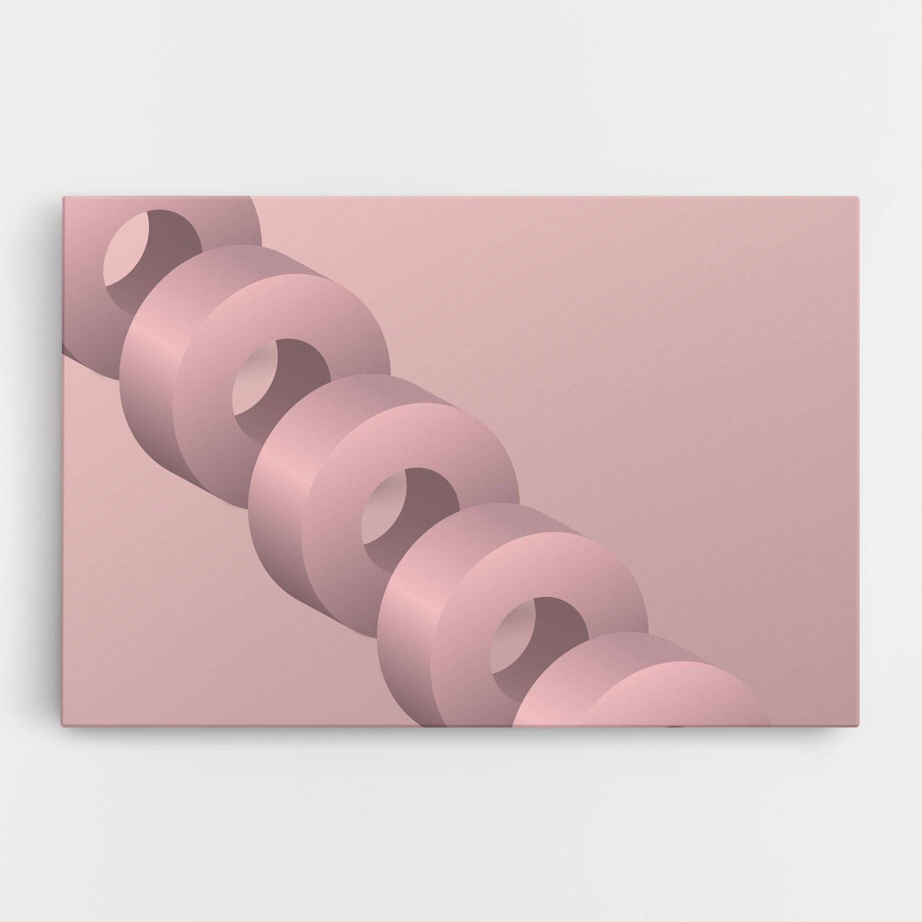 Tablou Canvas Pink Circle mockup 0