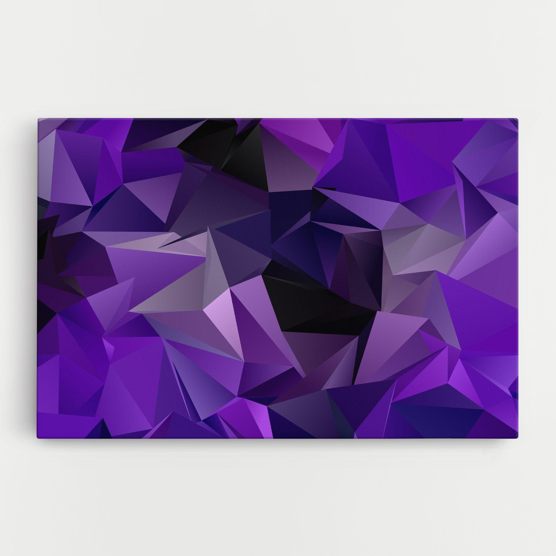 Tablou Canvas Purple Triangle Mix mockup 0