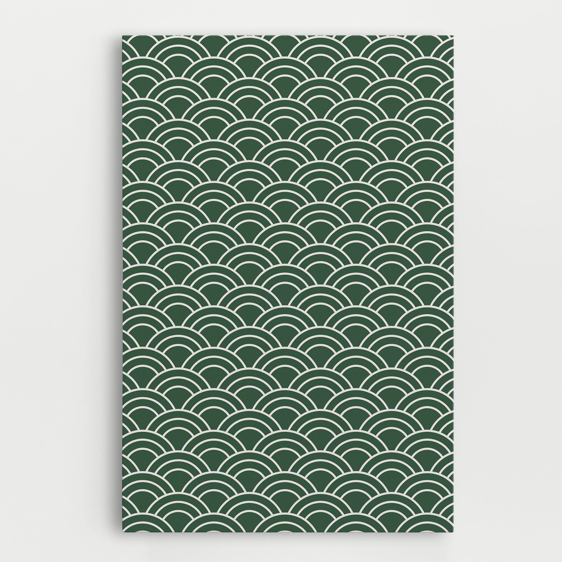 Tablou Canvas Green Semi Circle mockup 0