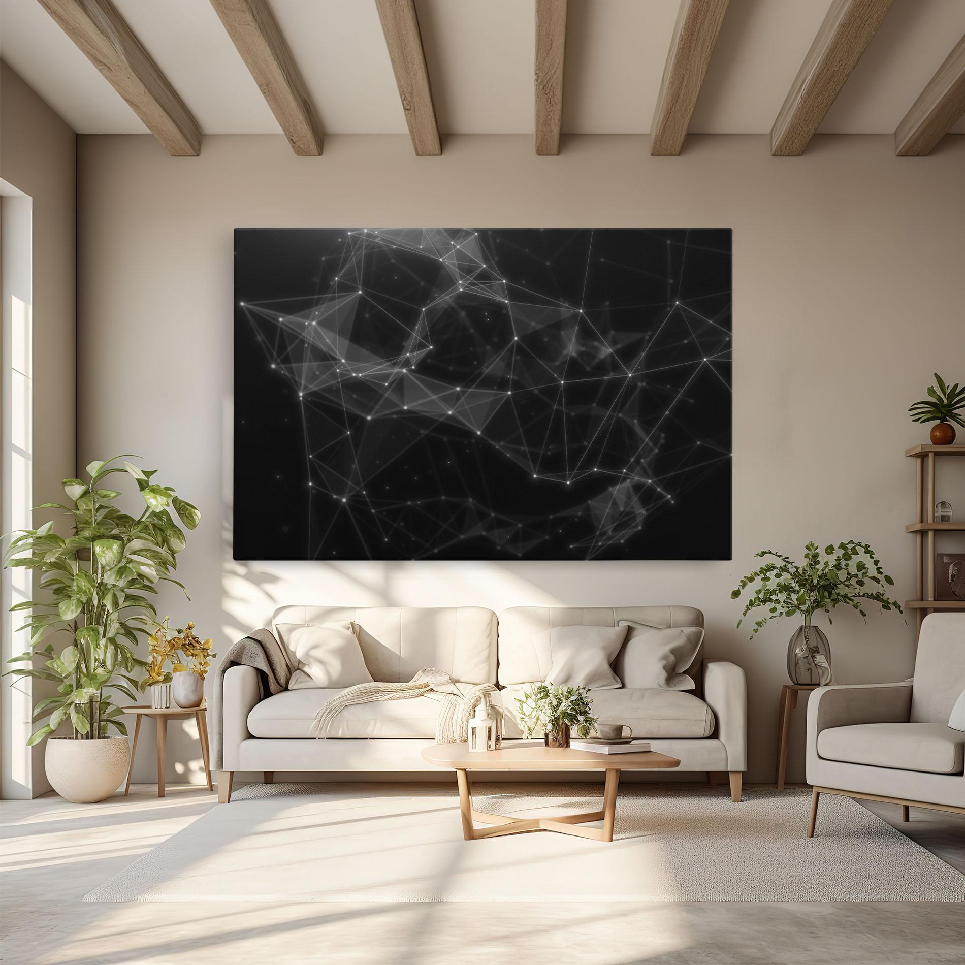 Tablou Canvas Connecting Lines mockup 6