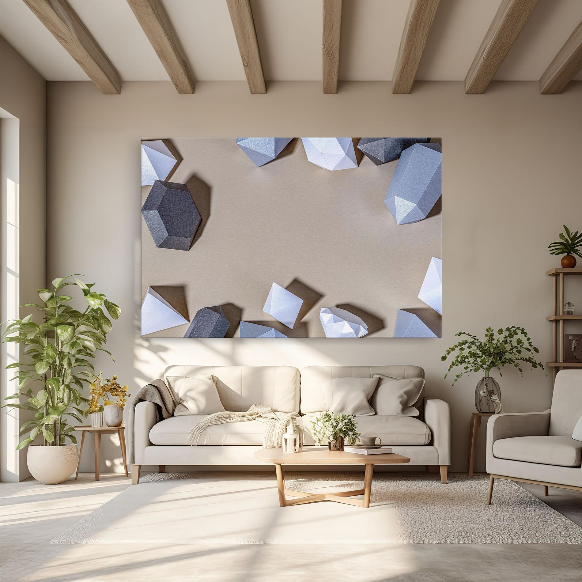 Tablou Canvas Geometric 3d Shapes mockup 6