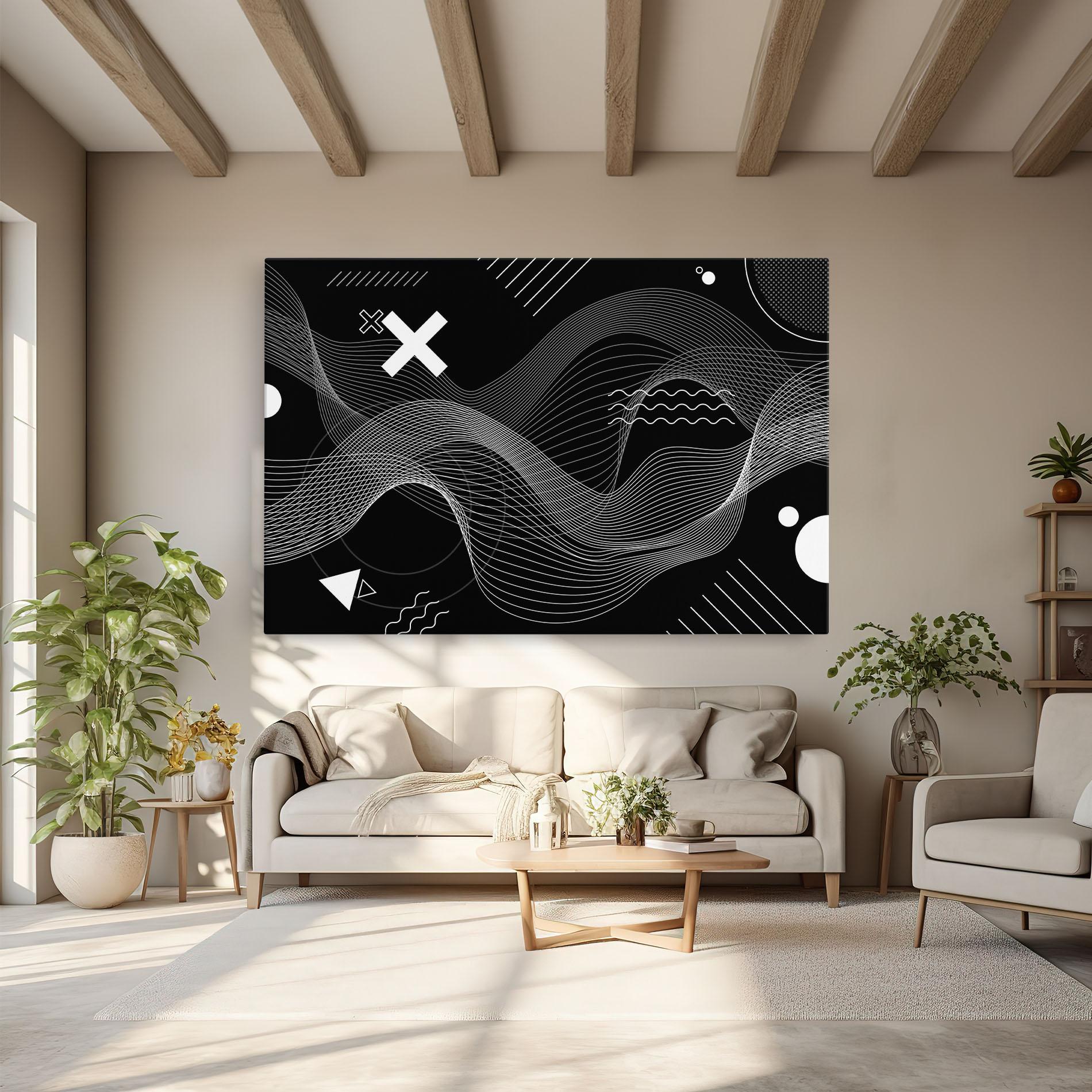 Tablou Canvas Geometric Lines mockup 6