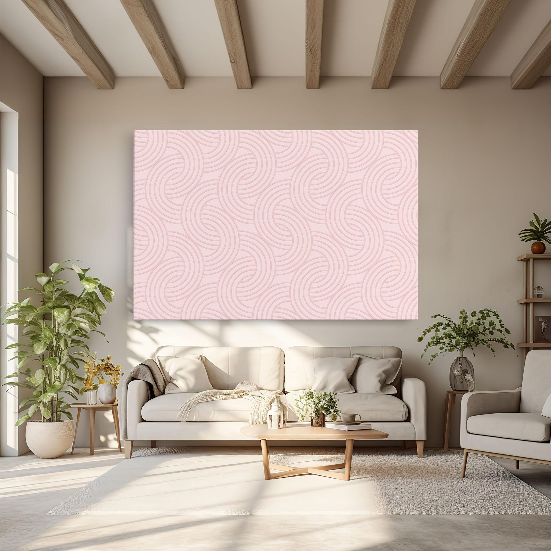 Tablou Canvas Pink Lines mockup 6