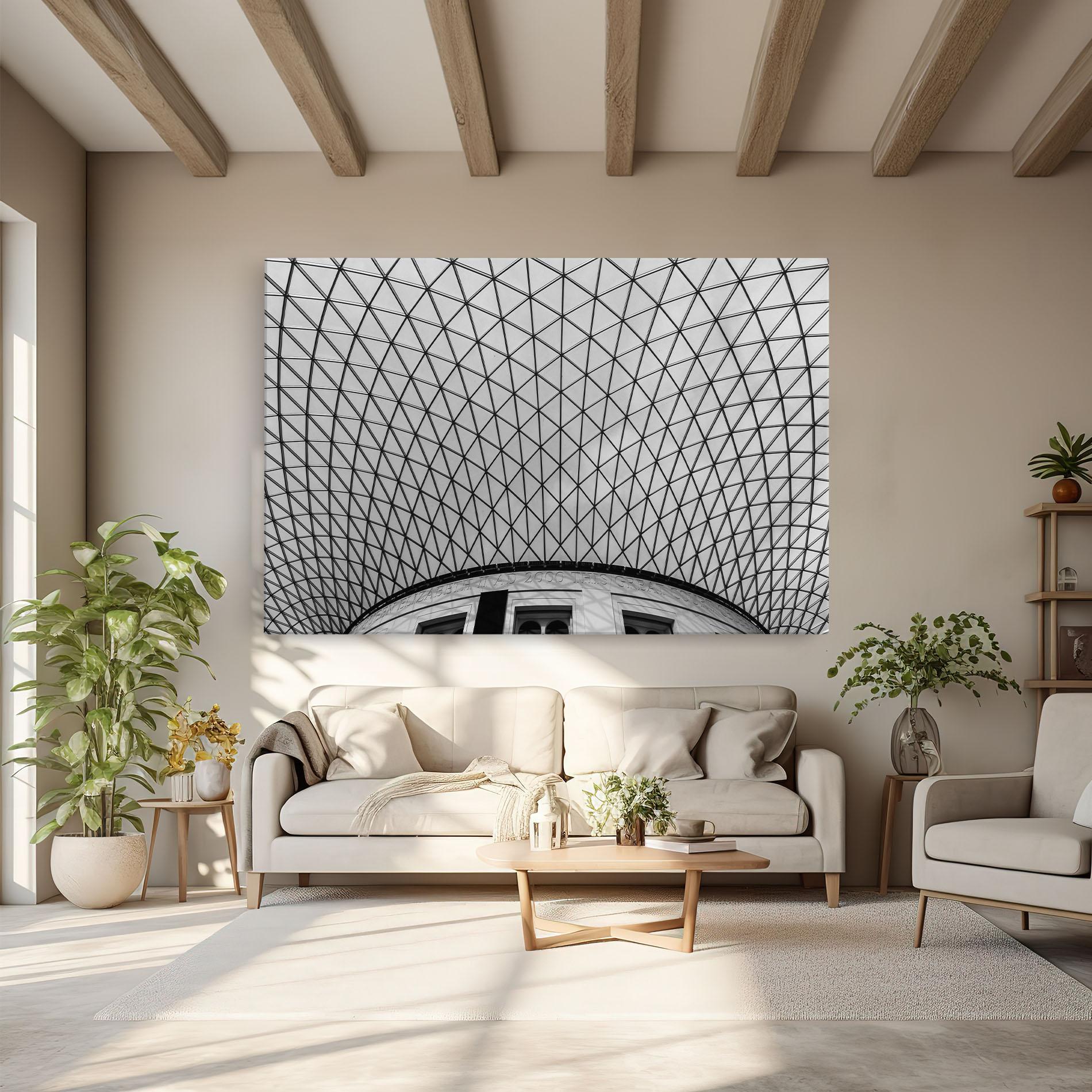 Tablou Canvas Triangle Ceiling mockup 6